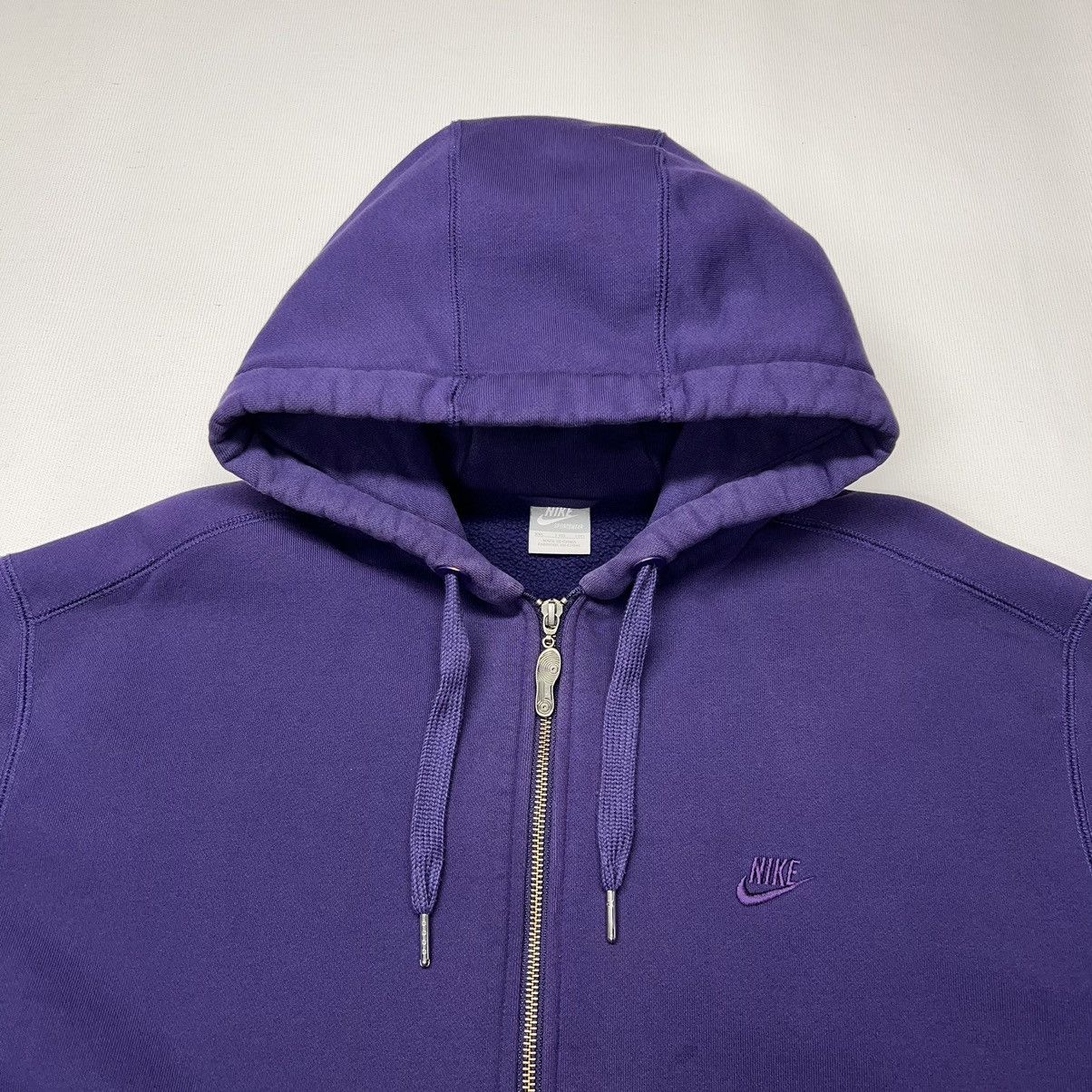 Nike × Vintage VTG Nike Hoodie Sweatshirt Purple Full Zip AF1 Anniversary Size US XXL / EU 58 / 5 - 3 Thumbnail
