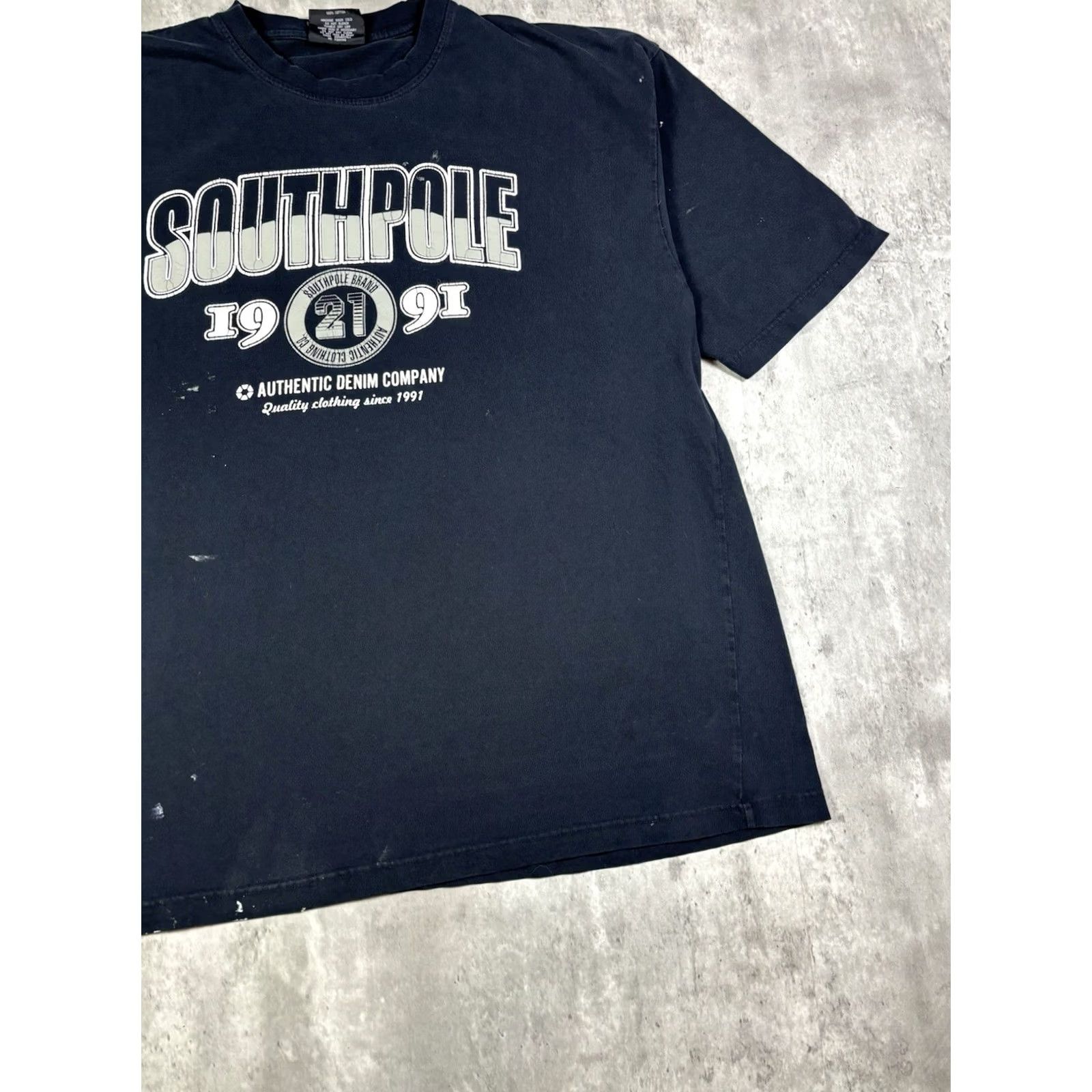 Southpole VINTAGE Southpole T Shirt Black Grunge 90s 2XL Mens Short Sleeve Crew Neck Graphic Print Vintage Size US XXL / EU 58 / 5 - 3 Thumbnail