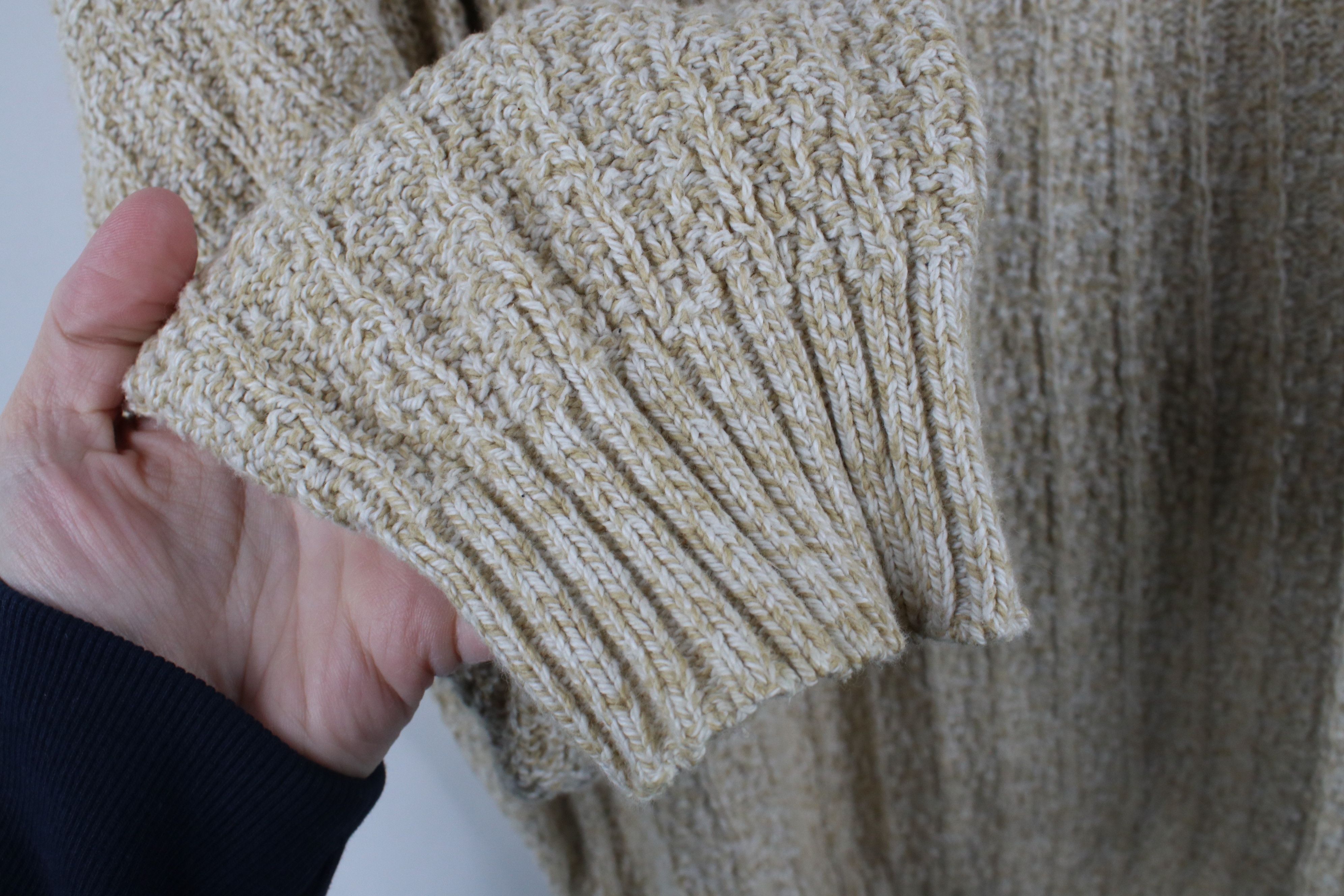 Vintage Vintage 90s Streetwear Ribbed Knit Henley Sweater USA Size US XL / EU 56 / 4 - 6 Thumbnail