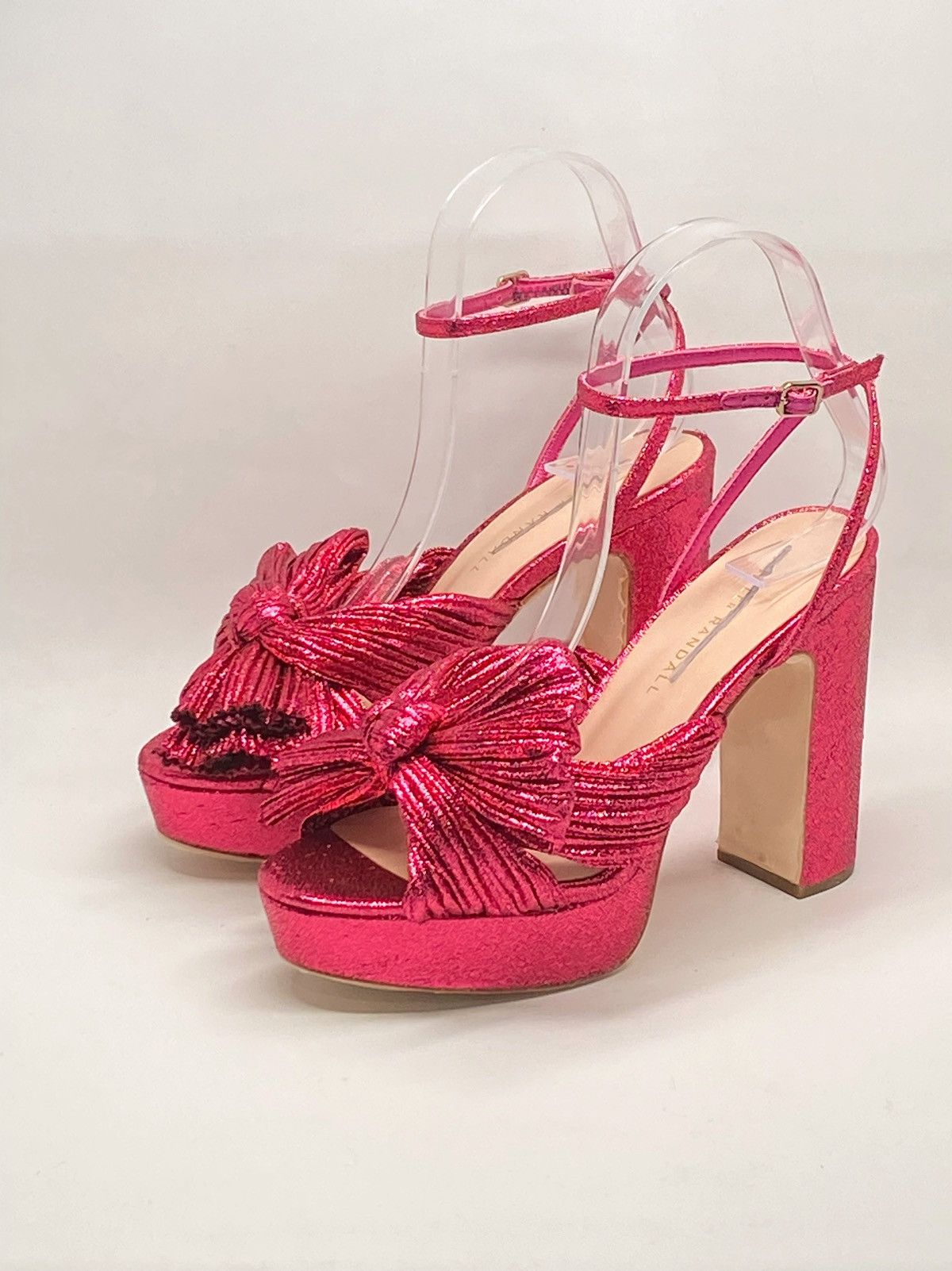 Loeffler Randall Loeffler Randall Natalia Pleated Bow Platform Sandals size 6 Size US 6 / IT 36 - 8 Thumbnail