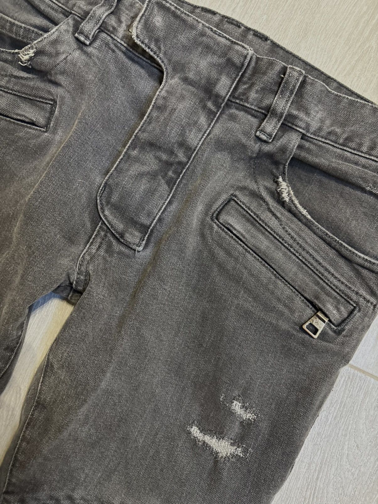 Balmain Balmain S5HT551C710V Biker Jeans – Made in Japan Size US 29 - 3 Thumbnail