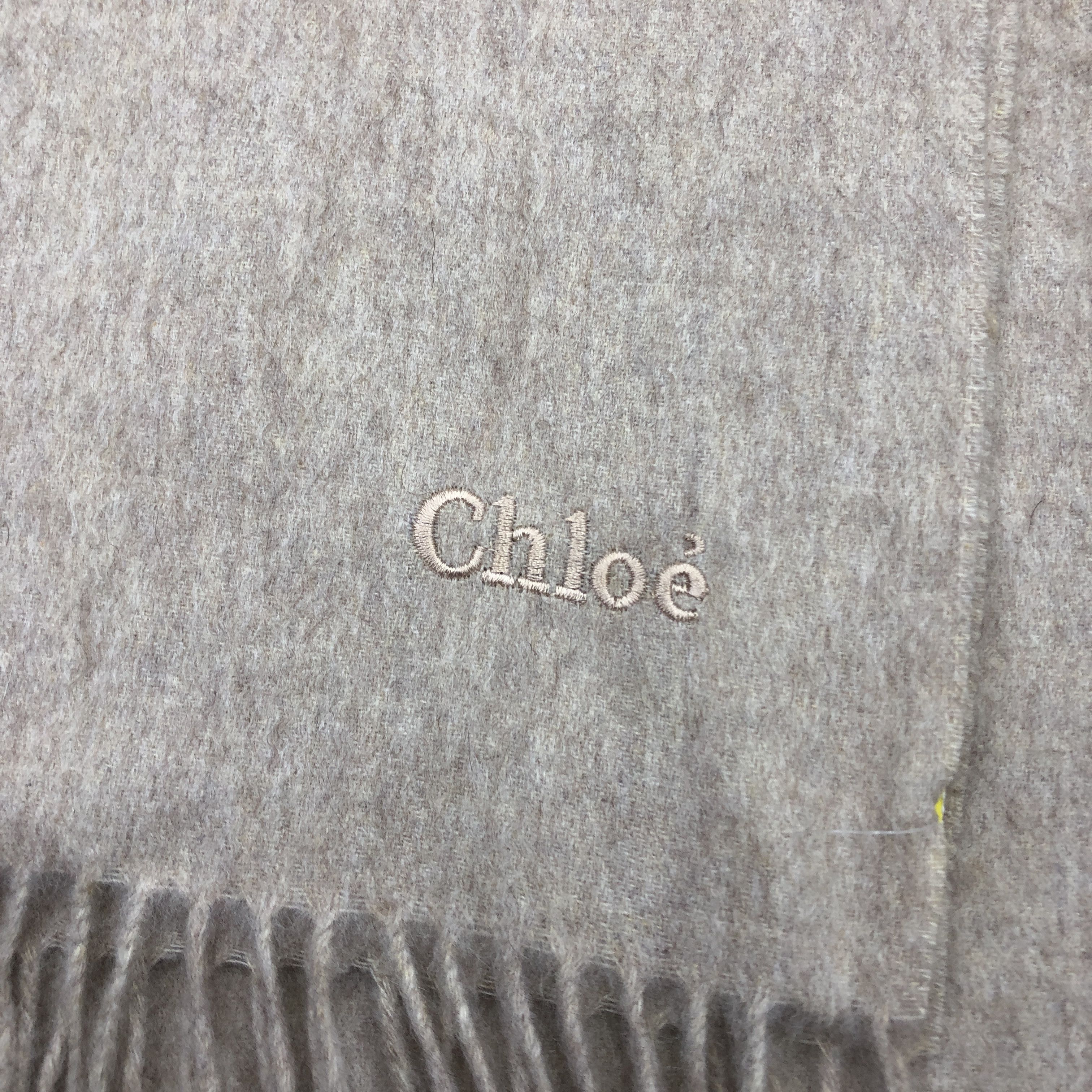 Japanese Brand Vintage Chloe Scarf Muffler Wool Cashmere Scarves Size ONE SIZE - 4 Thumbnail