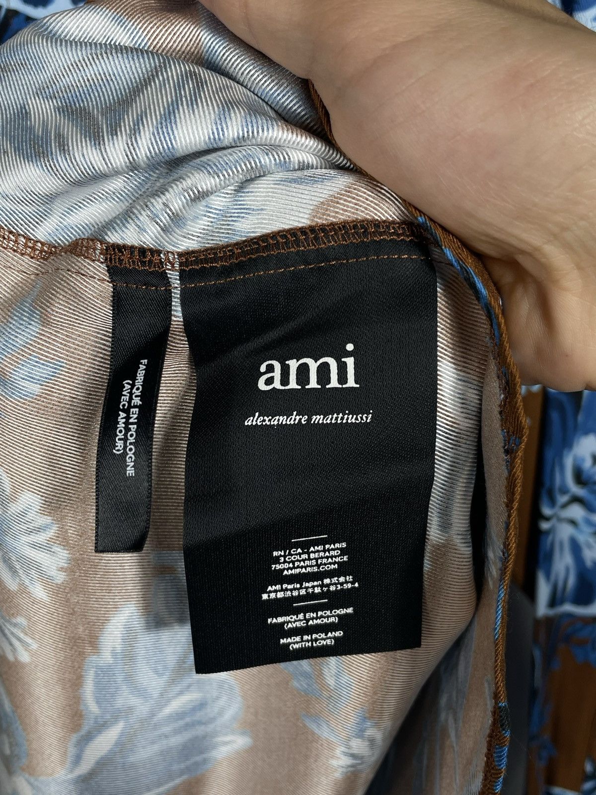 AMI Ami Multicolor Floral Shirt Hawaii Old Money Luxury Premium Size US XL / EU 56 / 4 - 7 Thumbnail