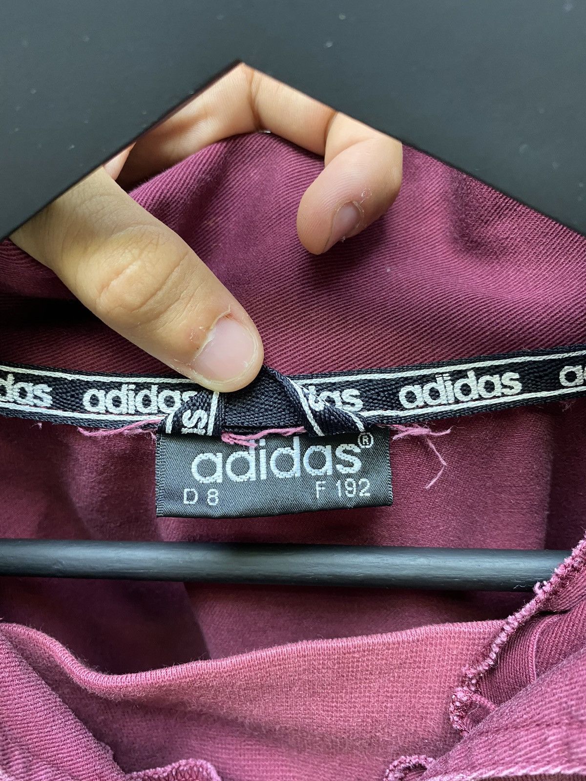 Adidas × Vintage Vintage Adidas Jacket Baggy Big Logo Cotton Y2K 80s Size US L / EU 52-54 / 3 - 15 Thumbnail