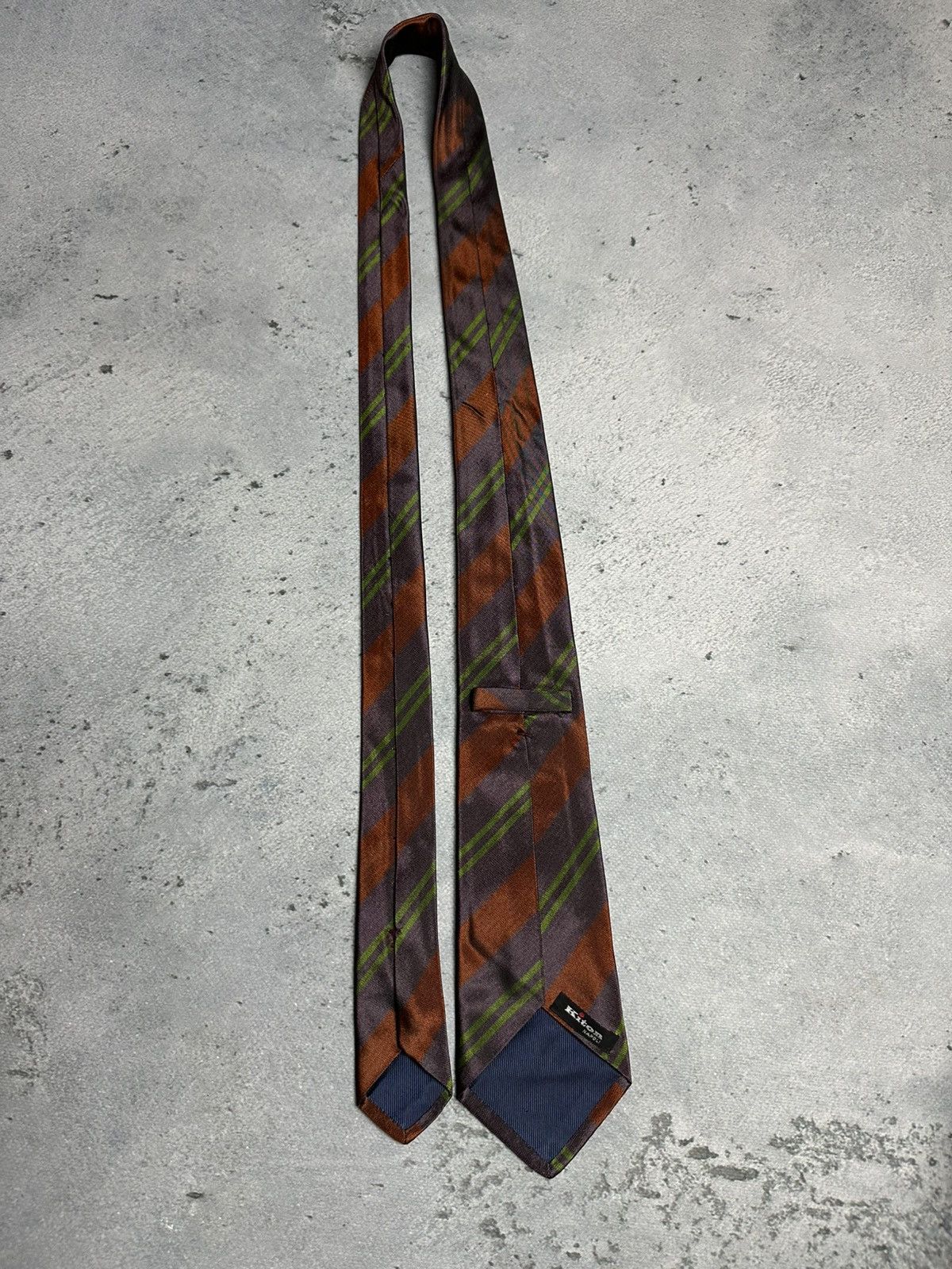 Kiton Rare Kiton Tie Striped Vintage Silk Tie 00s Luxury Item Size ONE SIZE - 5 Thumbnail