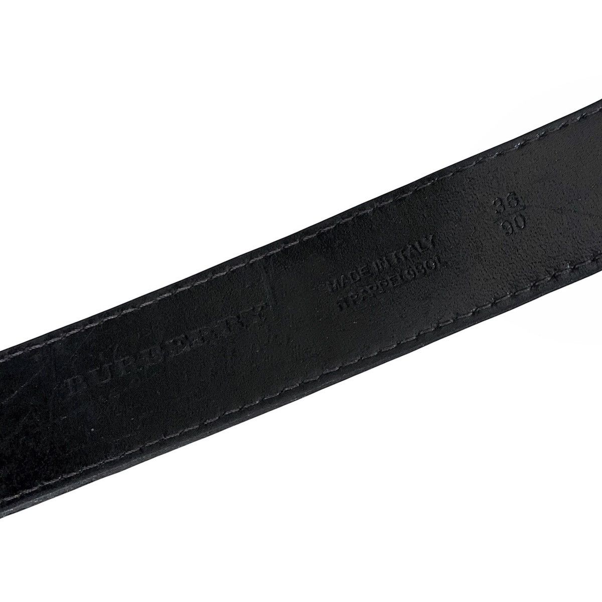 Burberry Burberry leather belt black made in italy vintage Size 32 - 5 Thumbnail