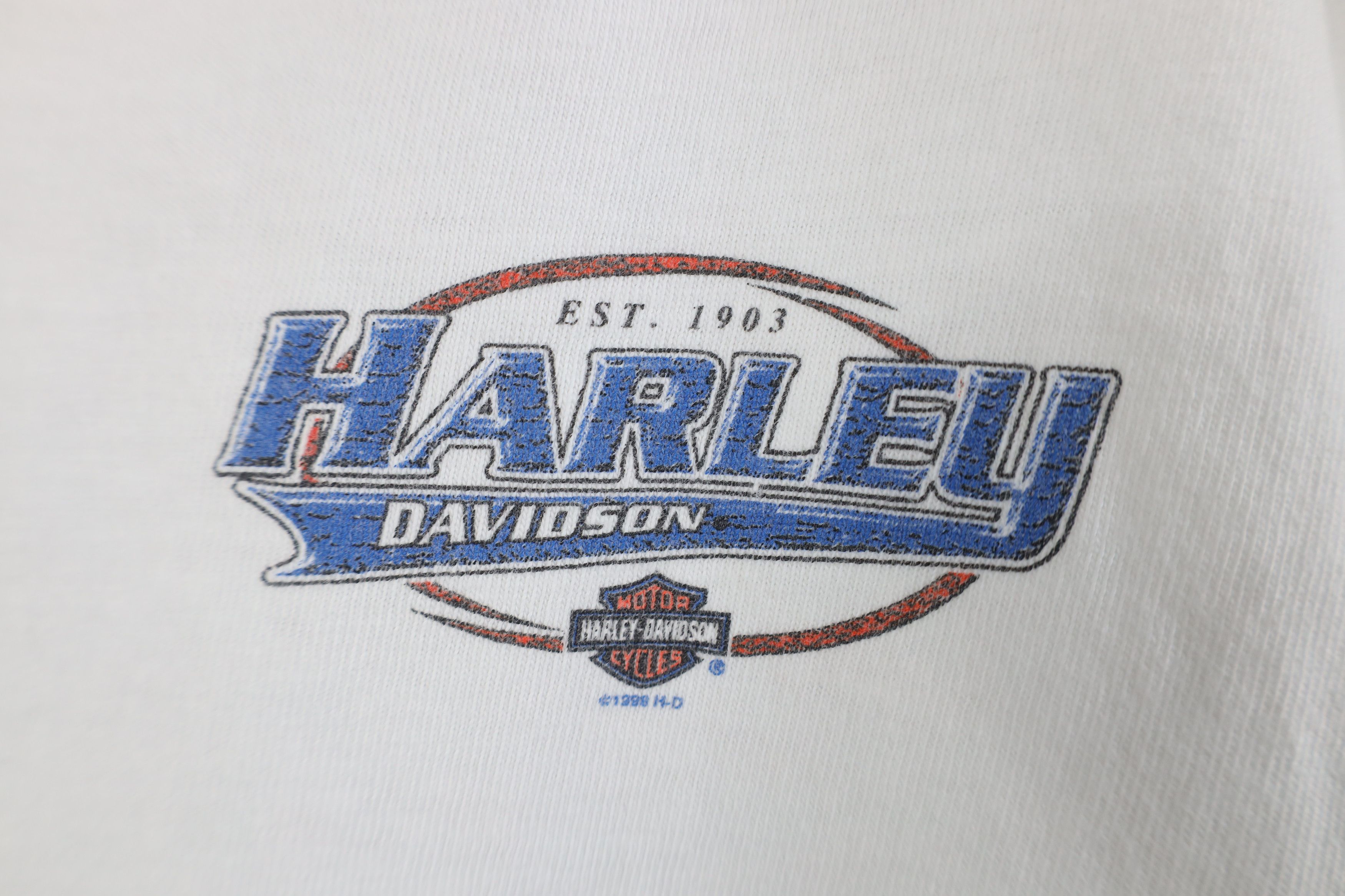 Harley Davidson Vintage 90s Harley Davidson Spell Out Short Sleeve T-Shirt Size US XXL / EU 58 / 5 - 4 Thumbnail