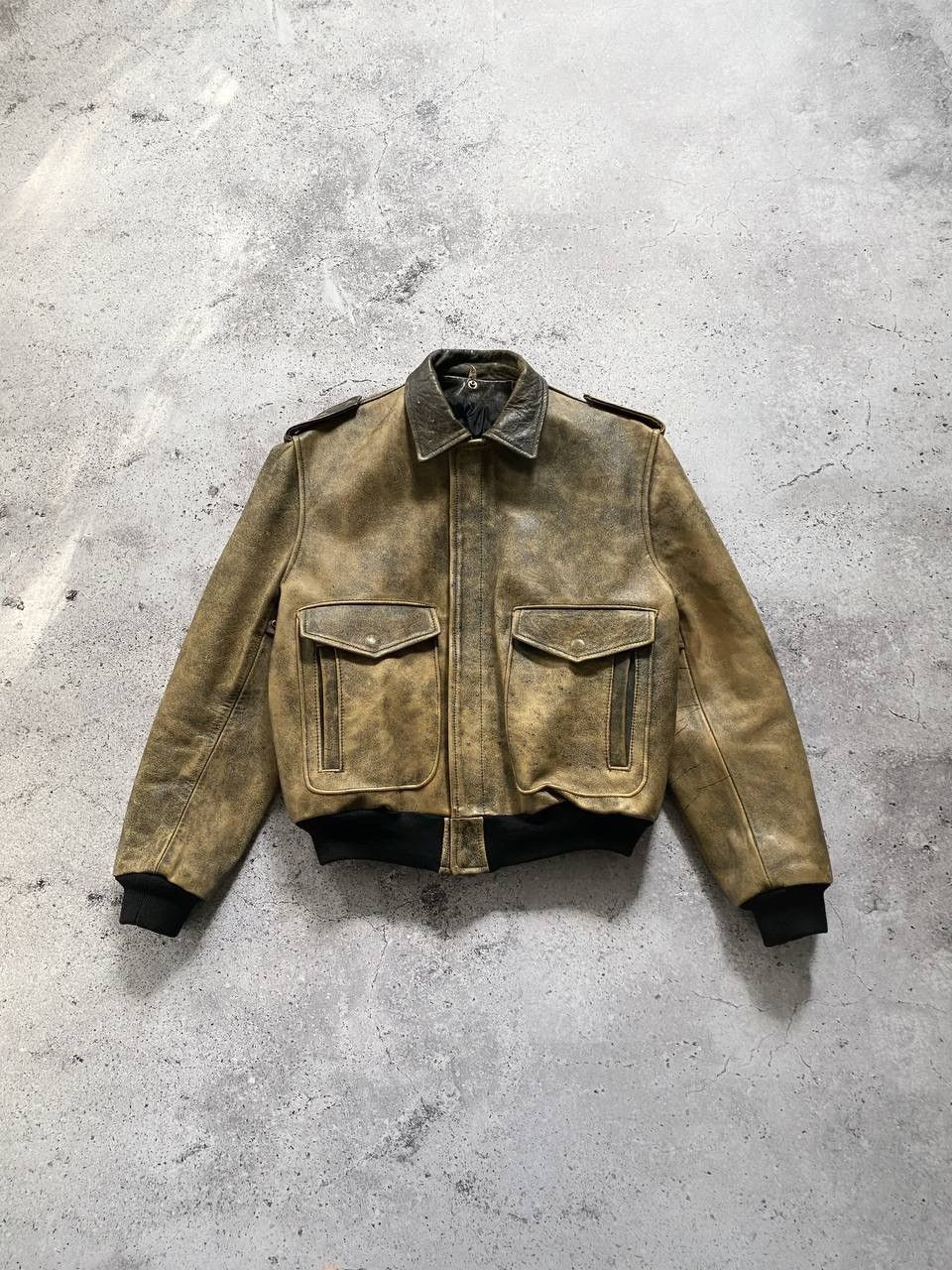 90s schott A-2 real leather bomber jkt