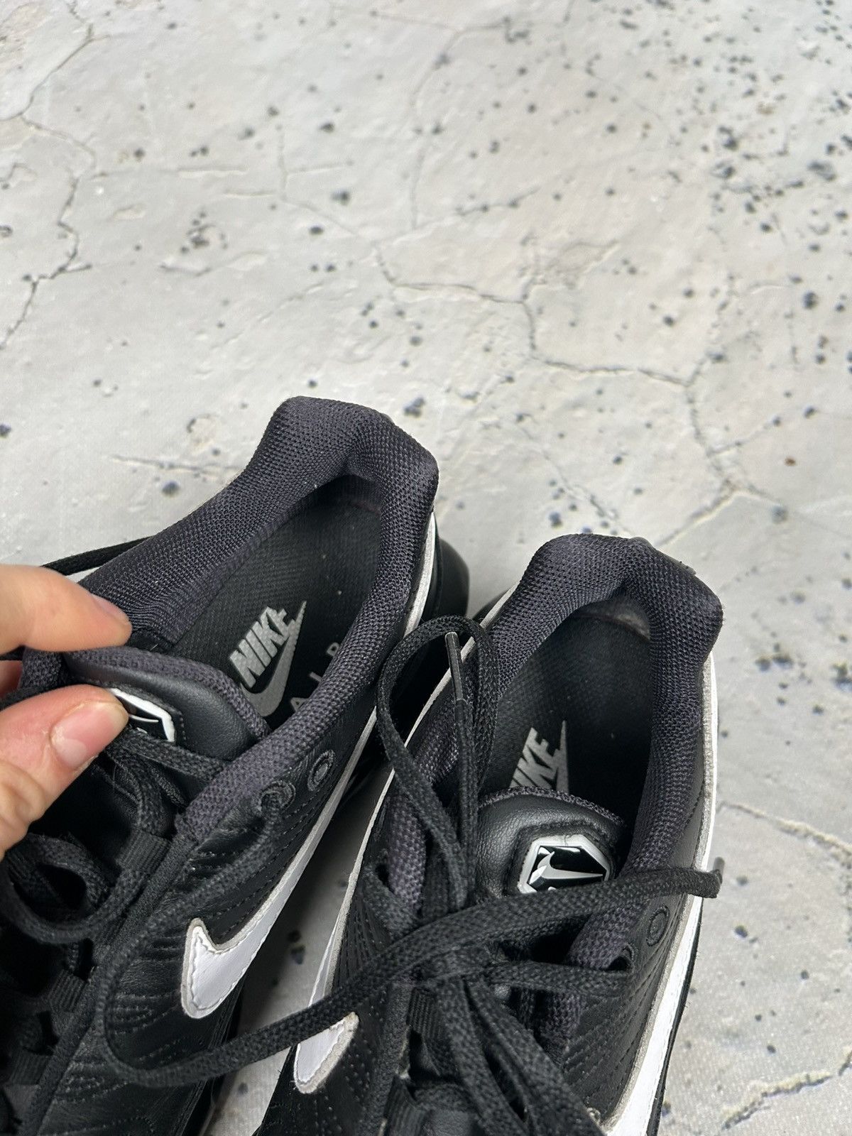 Nike Nike Air TN Black White Swoosh Streetwear Drill Rap Size US 8.5 / EU 41-42 - 8 Thumbnail