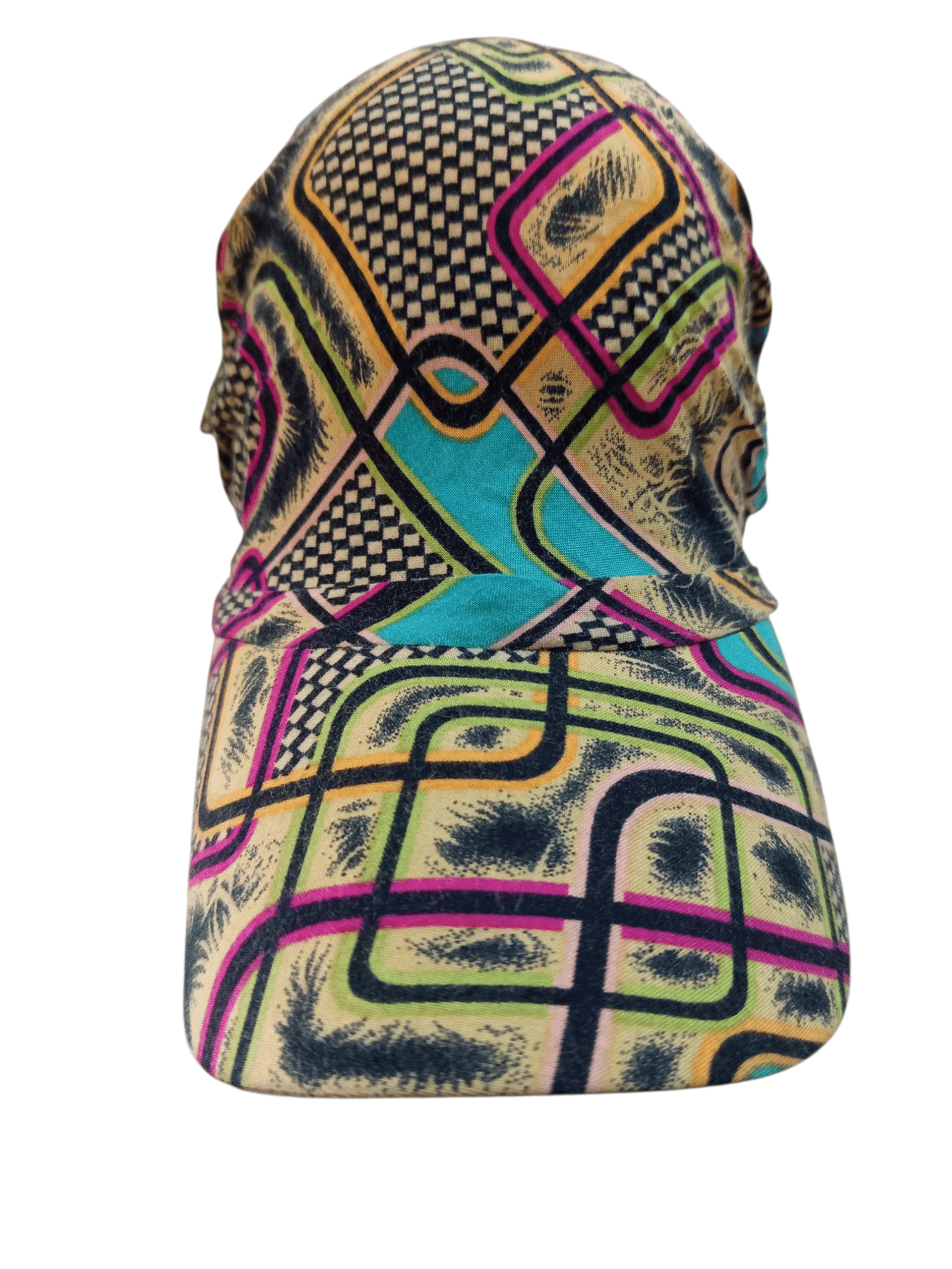 Other 90s Y2K Abstract Bucket Hat Legionnaire Sun Hat Neck Flap Size ONE SIZE - 1 Thumbnail