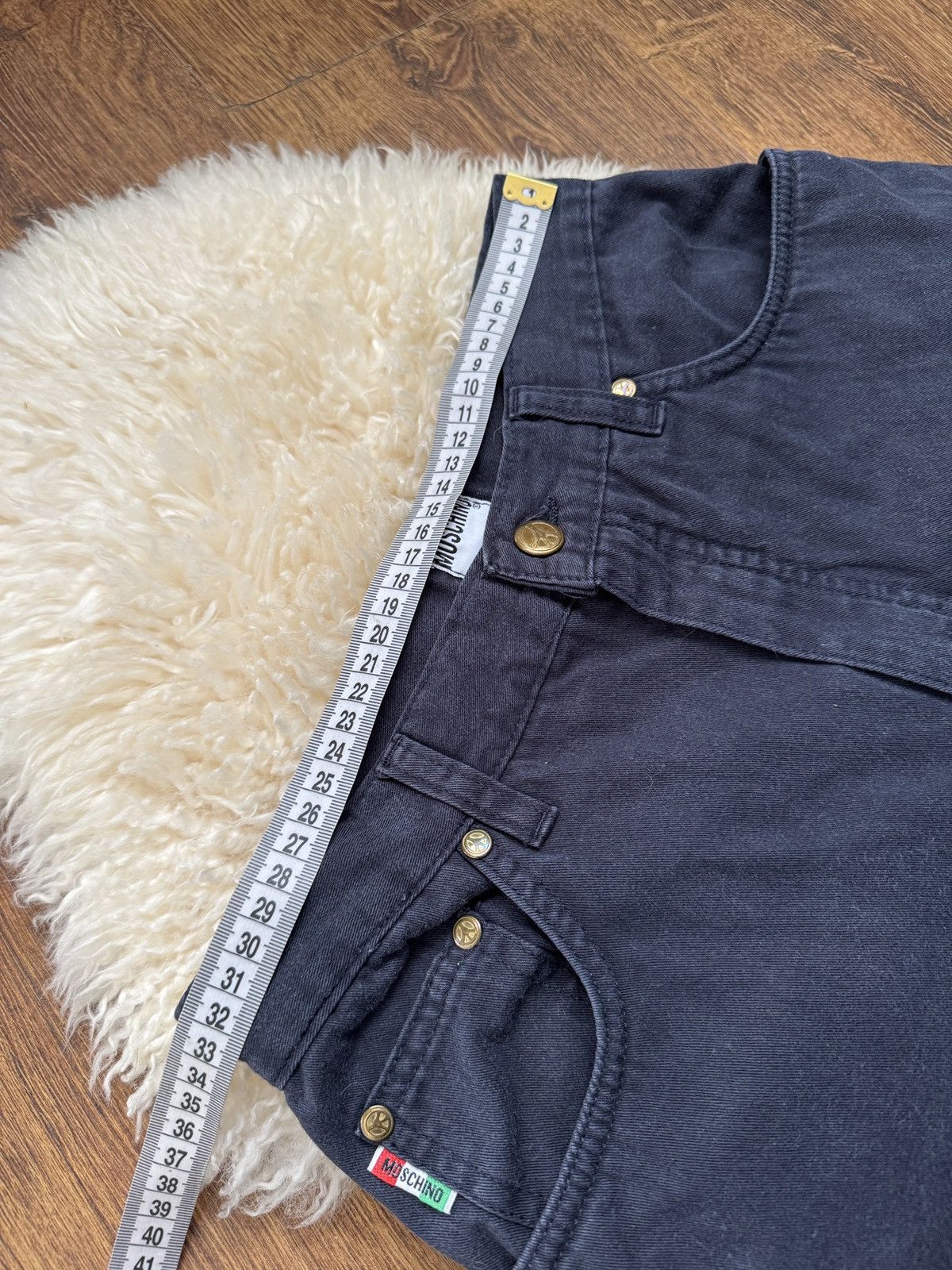 Moschino Vintage Moschino Jeans Made in Italy Women’s Dark Navy Pants Size 30" / US 8 / IT 44 - 8 Thumbnail