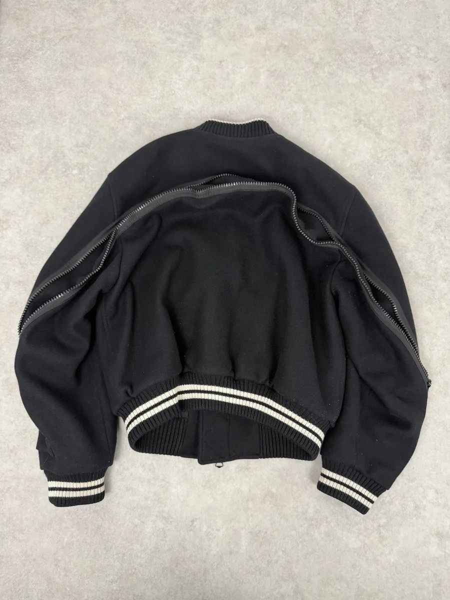 Dries Van Noten Dries Van Noten Black Wool Backzip Bomber Jacket Size US M / EU 48-50 / 2 - 8 Thumbnail