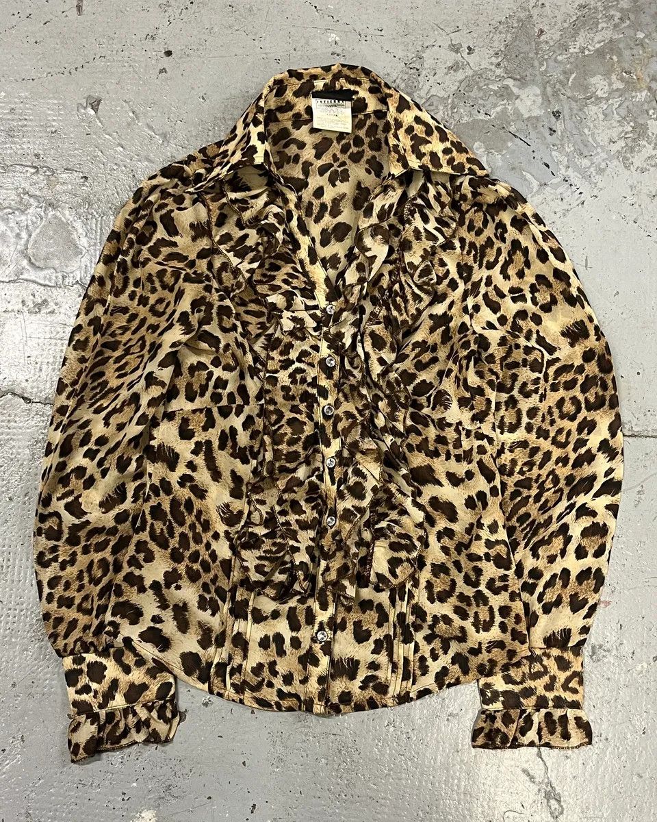 2000s Cavalli Leopard Print Chic Shirt