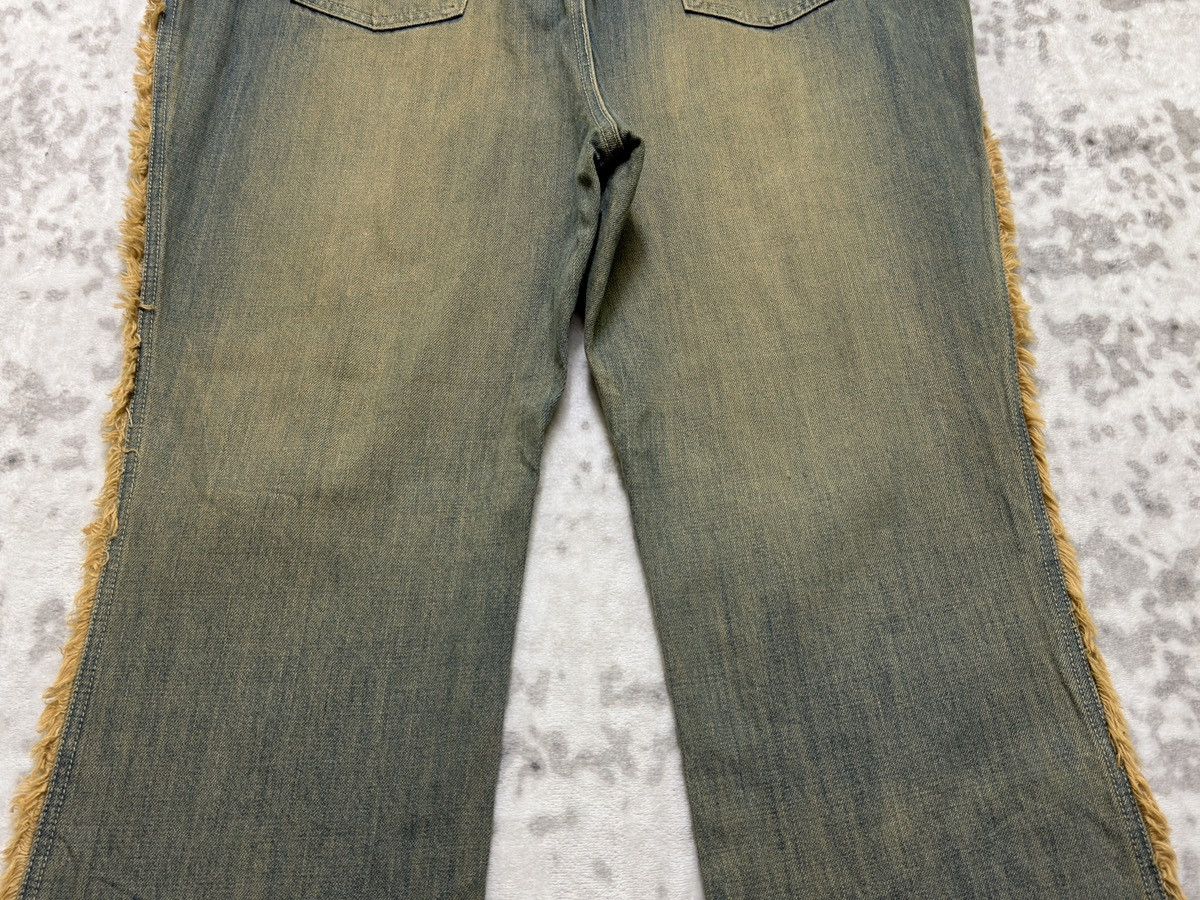 Tornado Mart Livre Claire Mudwash Fur Trim Bootcut Denim Jeans Size US 40 / EU 56 - 12 Thumbnail