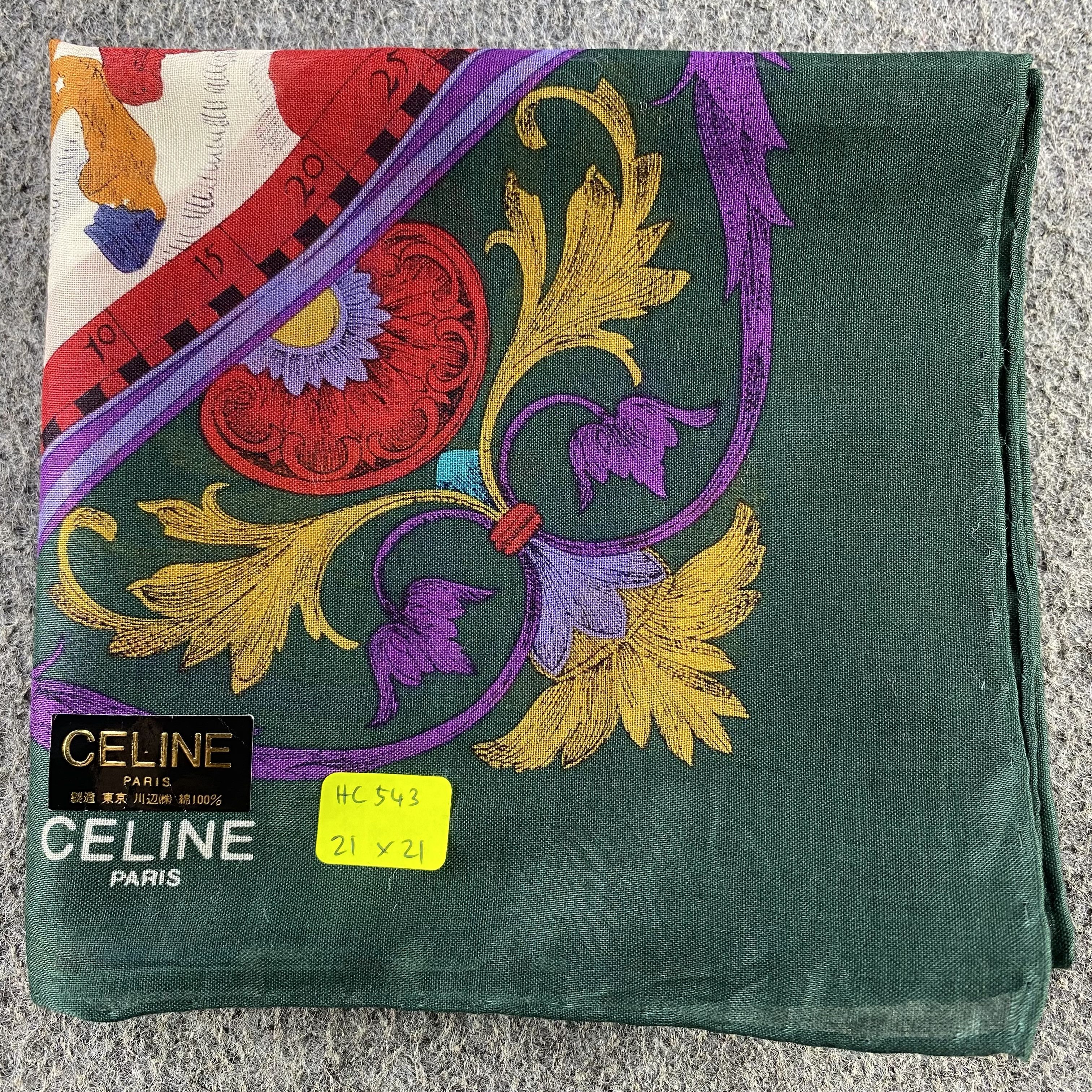 Celine × Vintage Celine Handkerchief/Neckerchief/Bandana HC543 Size ONE SIZE - 5 Thumbnail