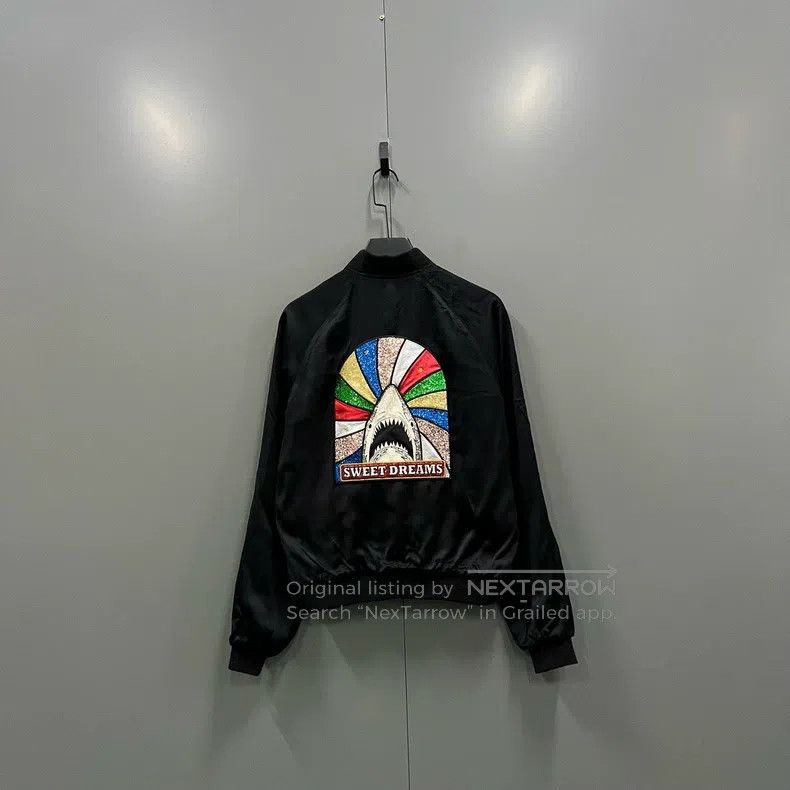 Saint Laurent Paris Saint Laurent Paris Silk Shark Fin Patch Long Sleeve Jacke Size US M / EU 48-50 / 2 - 2 Thumbnail