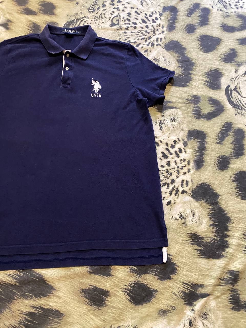 U.S. Polo Assn. USPA US Polo ASSN Shirt Short Sleeve Medium Navy PONY LOGO Size US XXL / EU 58 / 5 - 8 Thumbnail