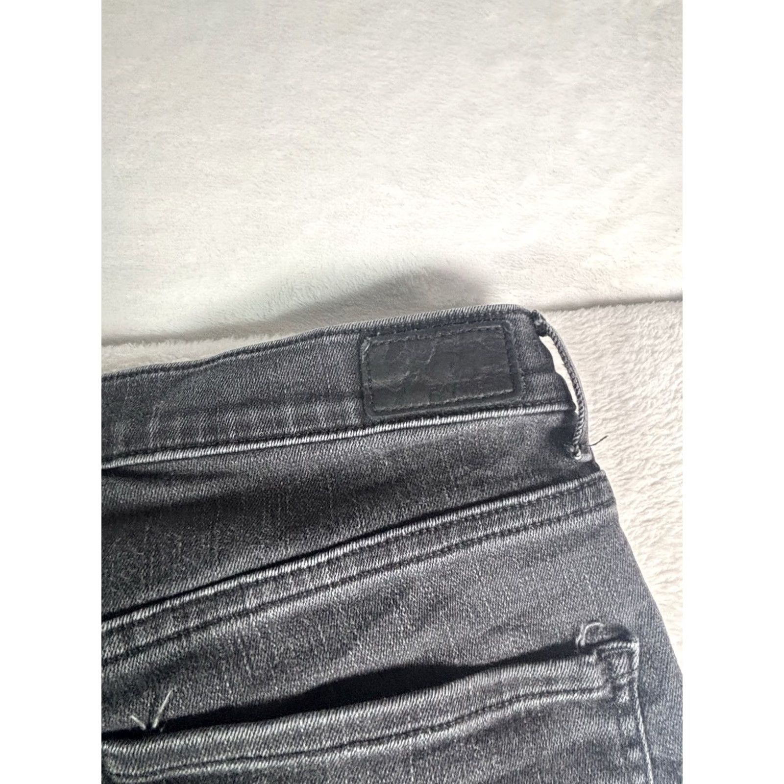 Express Express Jeans Bootcut Womens Size 12 Light Black Denim Stretch Pockets - Bootcut, Regular Fit, Mid Rise, Button Zip Closure, Denim - Express Size 24" / US 00 / IT 34 - 7 Thumbnail