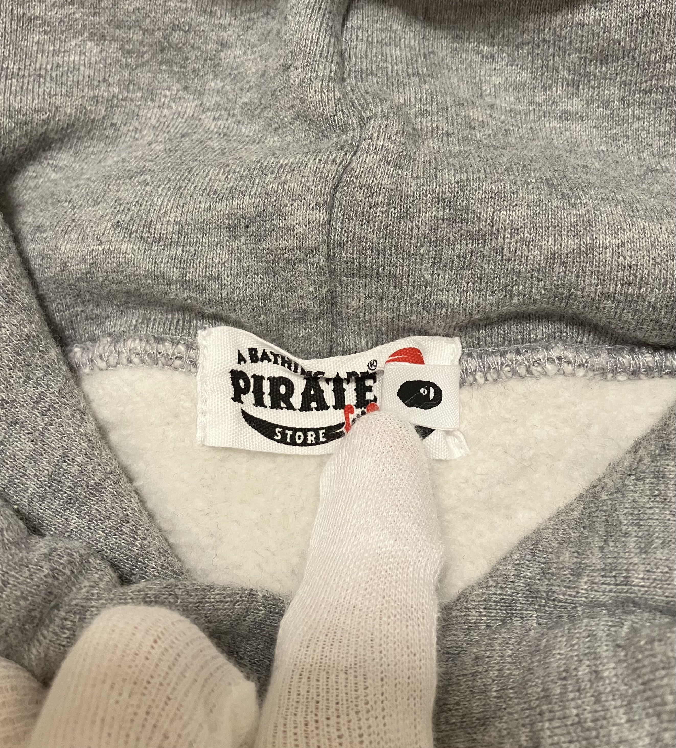 Bape Bape Gray Pirate Store Pullover Hoodie Size US XL / EU 56 / 4 - 11 Thumbnail