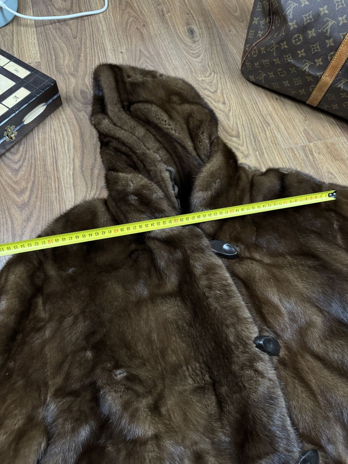 Sagafurs Rare reversible natural mink fur coat original item Size XL / US 12-14 / IT 48-50 - 9 Thumbnail