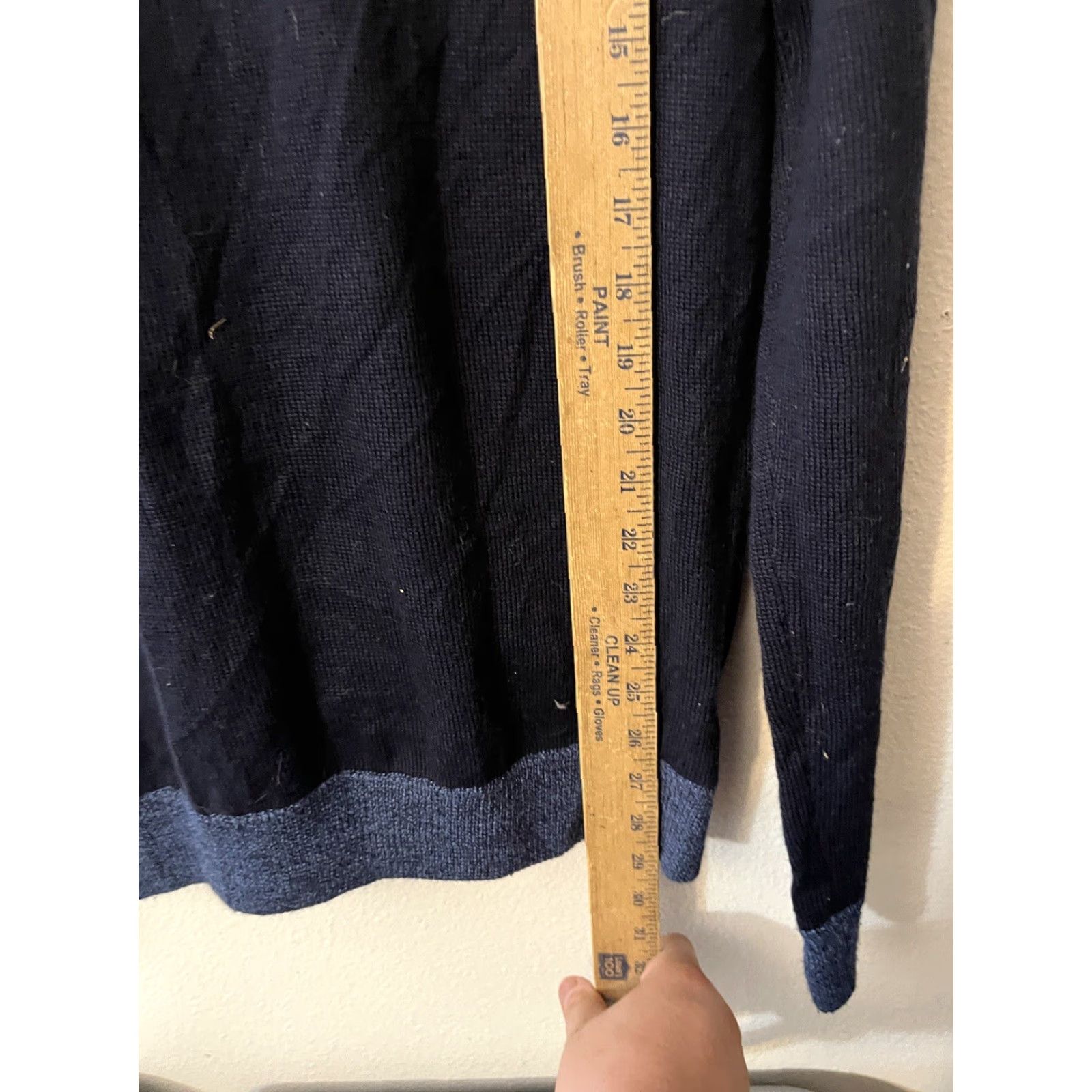 Calvin Klein Calvin Klein European Yarn Blue Hoodie Unisex M Full Zip Size M / US 6-8 / IT 42-44 - 4 Thumbnail
