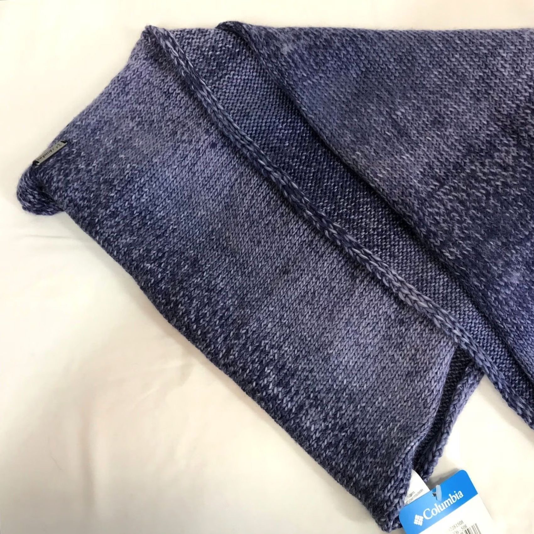 Vintage Columbia Rocky Range Womens Knit Scarf - Blue Gray Neck Warmer Size ONE SIZE - 3 Thumbnail