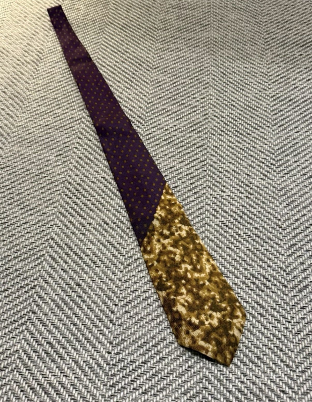 Jean Paul Gaultier Jean Paul Gaultier Polka Dot Patchwork Tie K24 Size ONE SIZE - 2 Thumbnail
