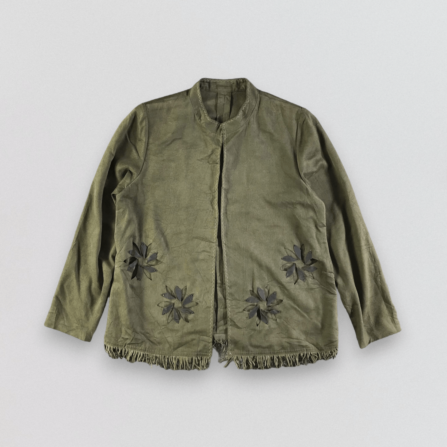Japanese Brand Vintage Japanese Brand Boho Green Jacket Size US S / EU 44-46 / 1 - 1 Thumbnail