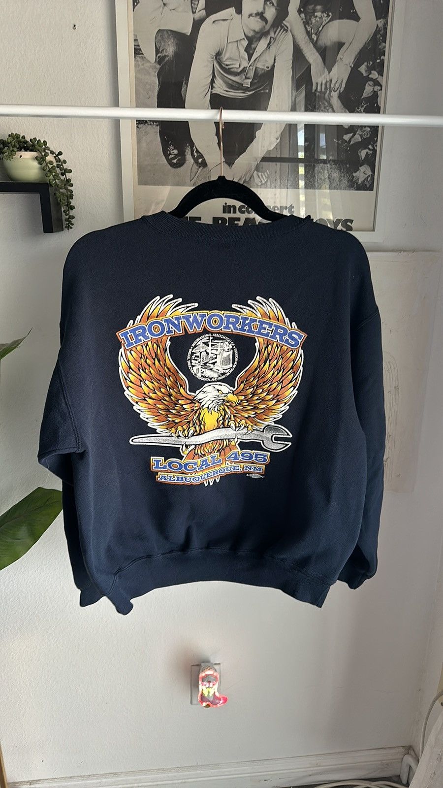 Vintage Vintage made in USA ironworkers crewneck Size US L / EU 52-54 / 3 - 1 Thumbnail