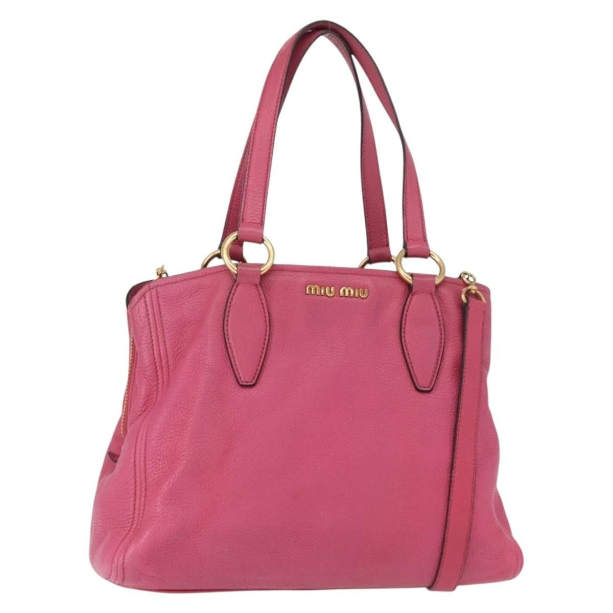 Miu Miu Miu Miu Phenix Convertible Tote Leather Size ONE SIZE - 1 Thumbnail