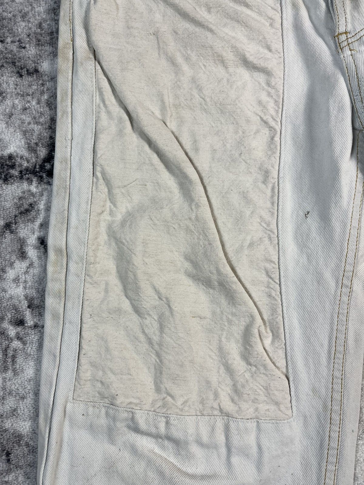 Other Kaserne Zurich Distressed White Jeans Size US 35 - 10 Thumbnail
