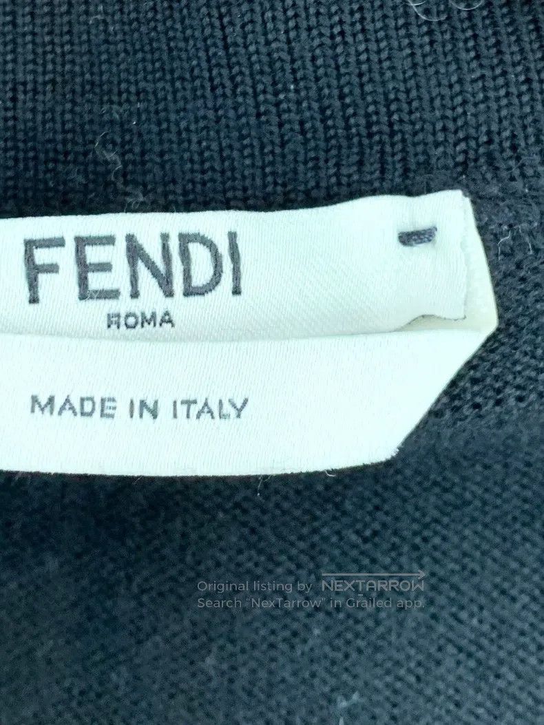 Fendi Fendi Little Monster Round Neck Long-sleeve Sweatshirt Bla Size S / US 4 / IT 40 - 4 Thumbnail