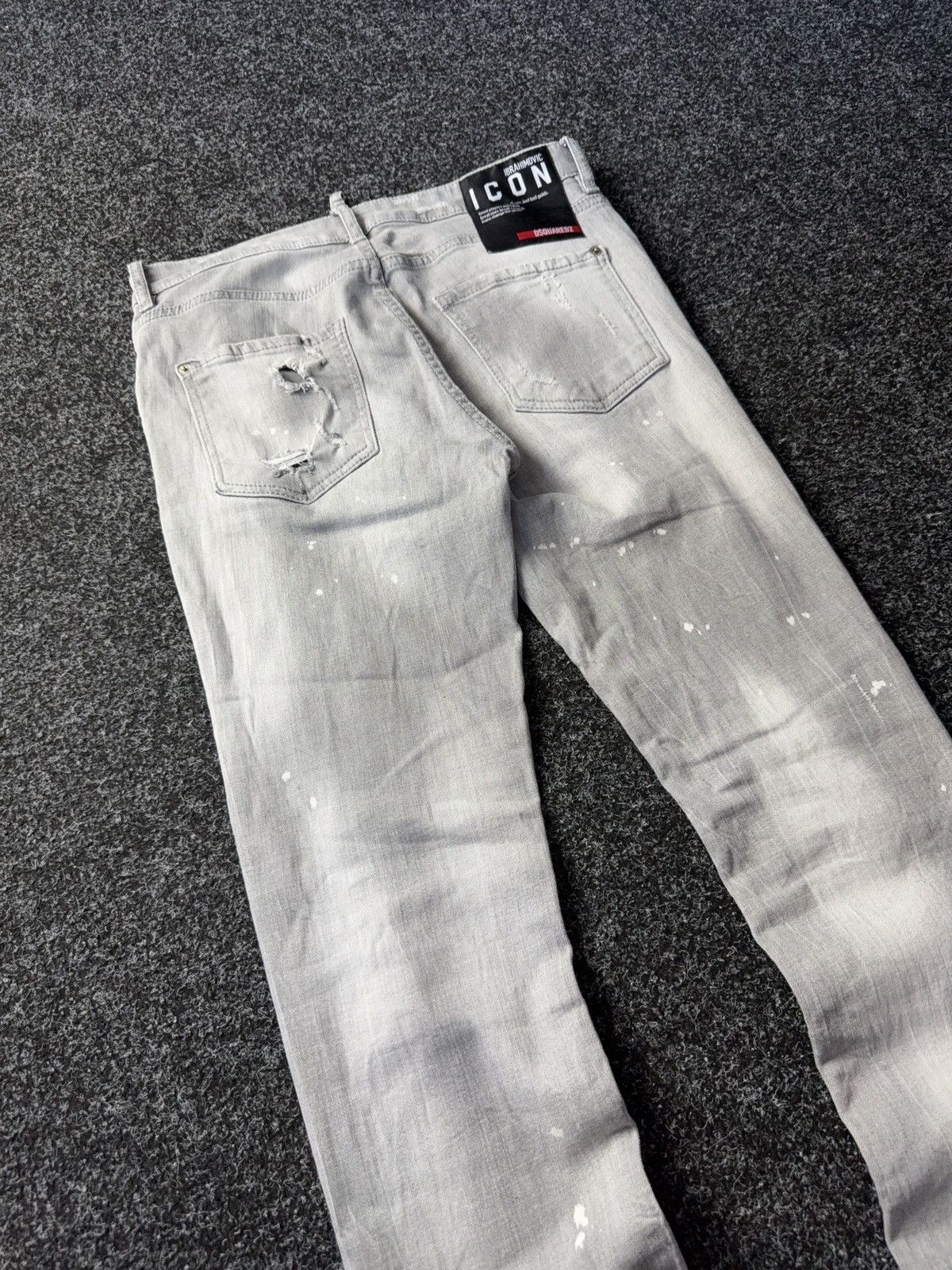 Dsquared2 Luxury Distressed Dirty Dsquared2 Retro 00s Denim Jeans Size US 31 - 17 Thumbnail