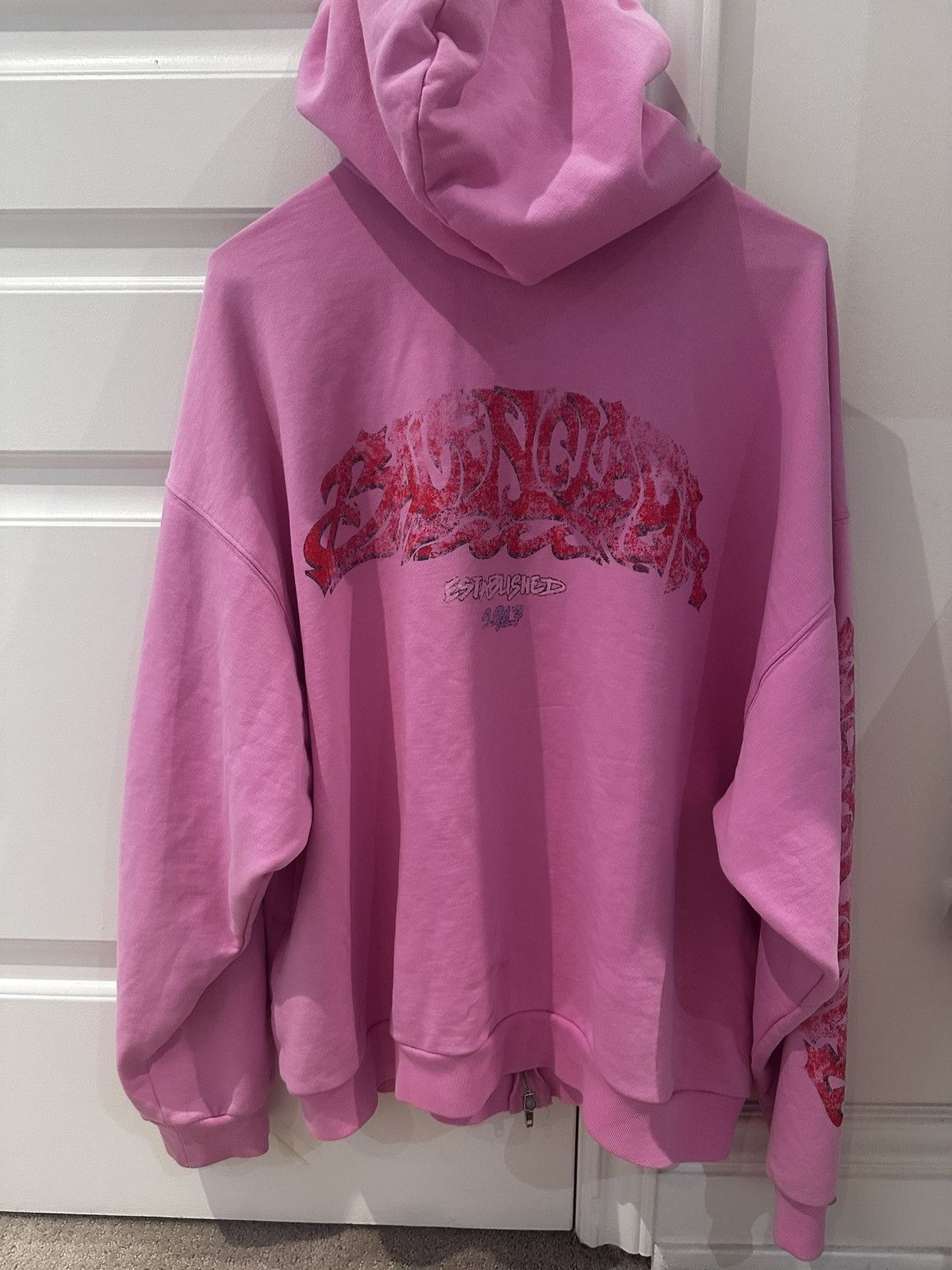 Balenciaga Pink Offshore Balenciaga Zip up Hoodie Size US S / EU 44-46 / 1 - 2 Thumbnail