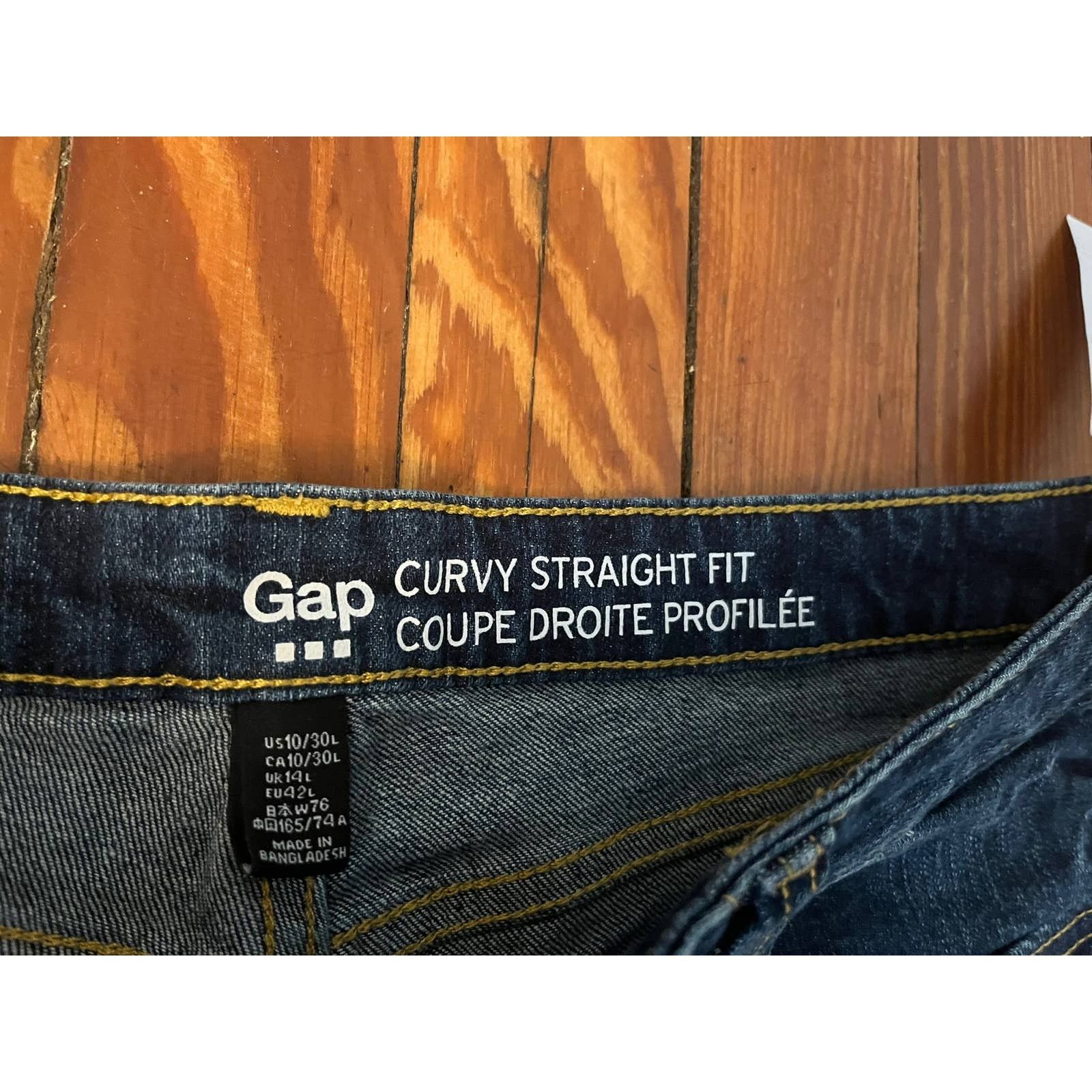 Gap Gap Curvy Straight Fit Womens Jeans Size 10 NWT Size 30" / US 8 / IT 44 - 5 Thumbnail