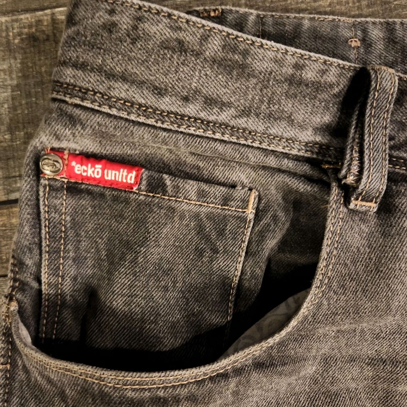 Ecko Unltd. VINTAGE Ecko Unltd Carpenter Jeans Men's 42x33 Black Distressed Baggy Y2K Straight Jeans Mens Size 42 Black Distressed Baggy Cell Size US 42 / EU 58 - 7 Thumbnail