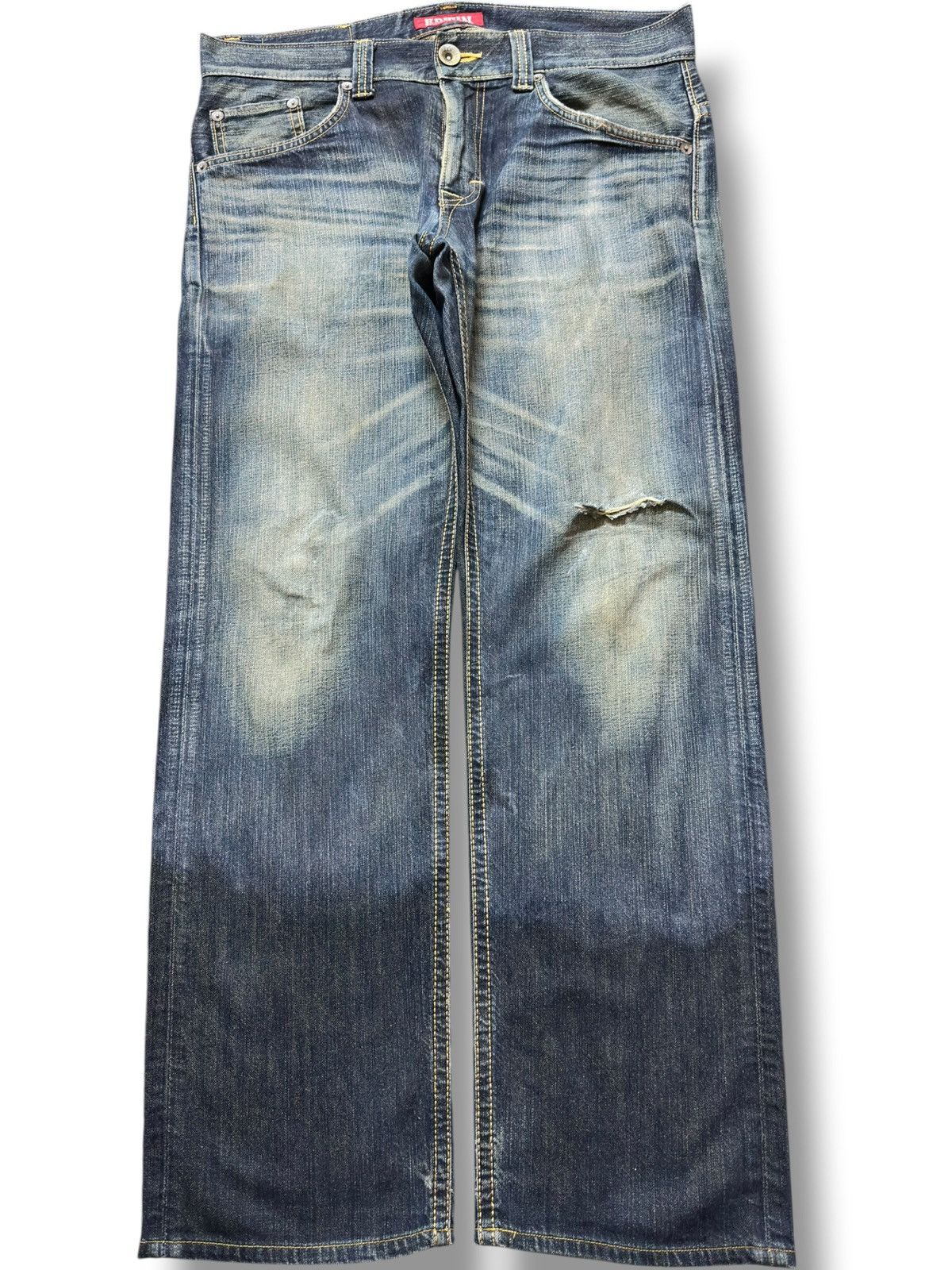 Edwin Vintage Edwin Exclusive Vintage Mudwash Grunge Deni Size US 37 - 1 Thumbnail