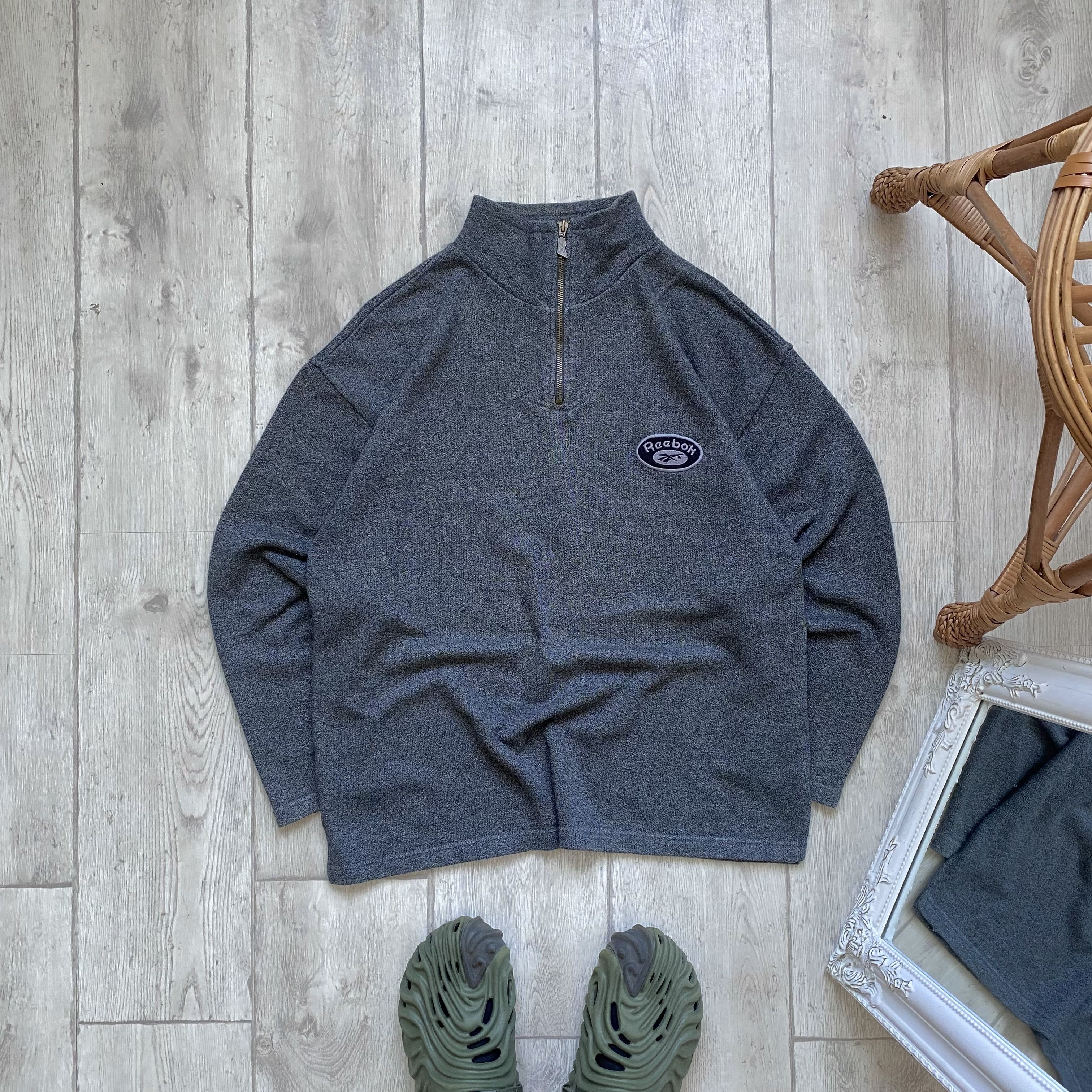 Reebok 🦍Vintage 90s Reebok sweatshirt 1/3 zip pullover Sweater Size US S / EU 44-46 / 1 - 1 Thumbnail