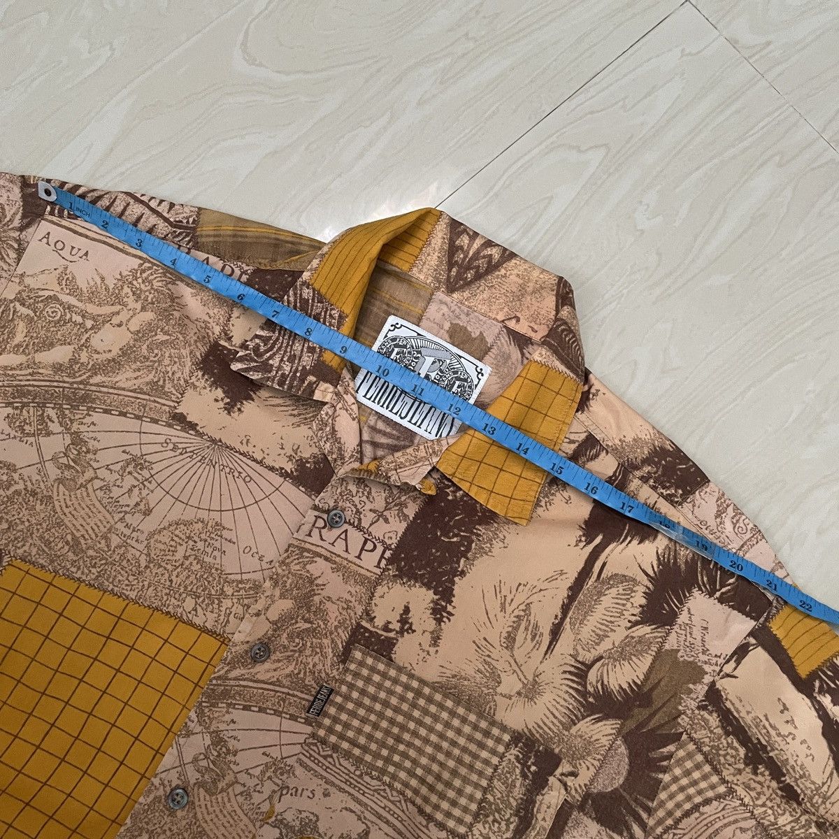 Gianfranco Ferre 🔥Vintage Ferre jeans pattern shirt Size US L / EU 52-54 / 3 - 11 Thumbnail