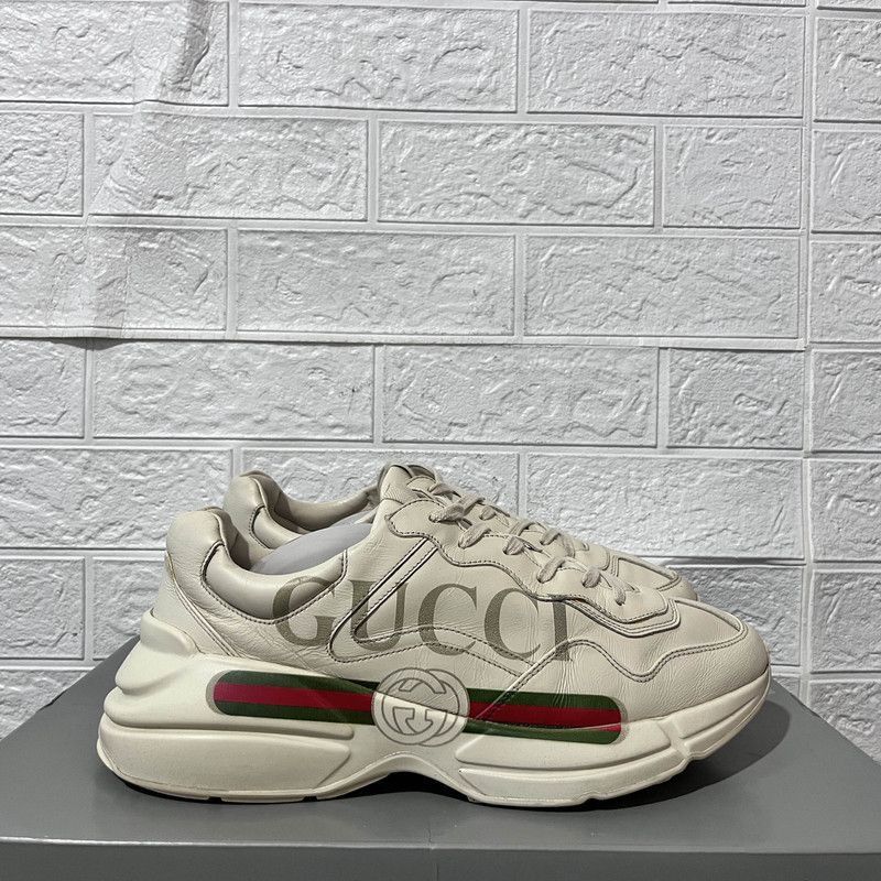 Gucci Gucci Rhyton Logo Low Top Dad Sneakers - Size US 10.5 / EU 43-44 - 6 Thumbnail