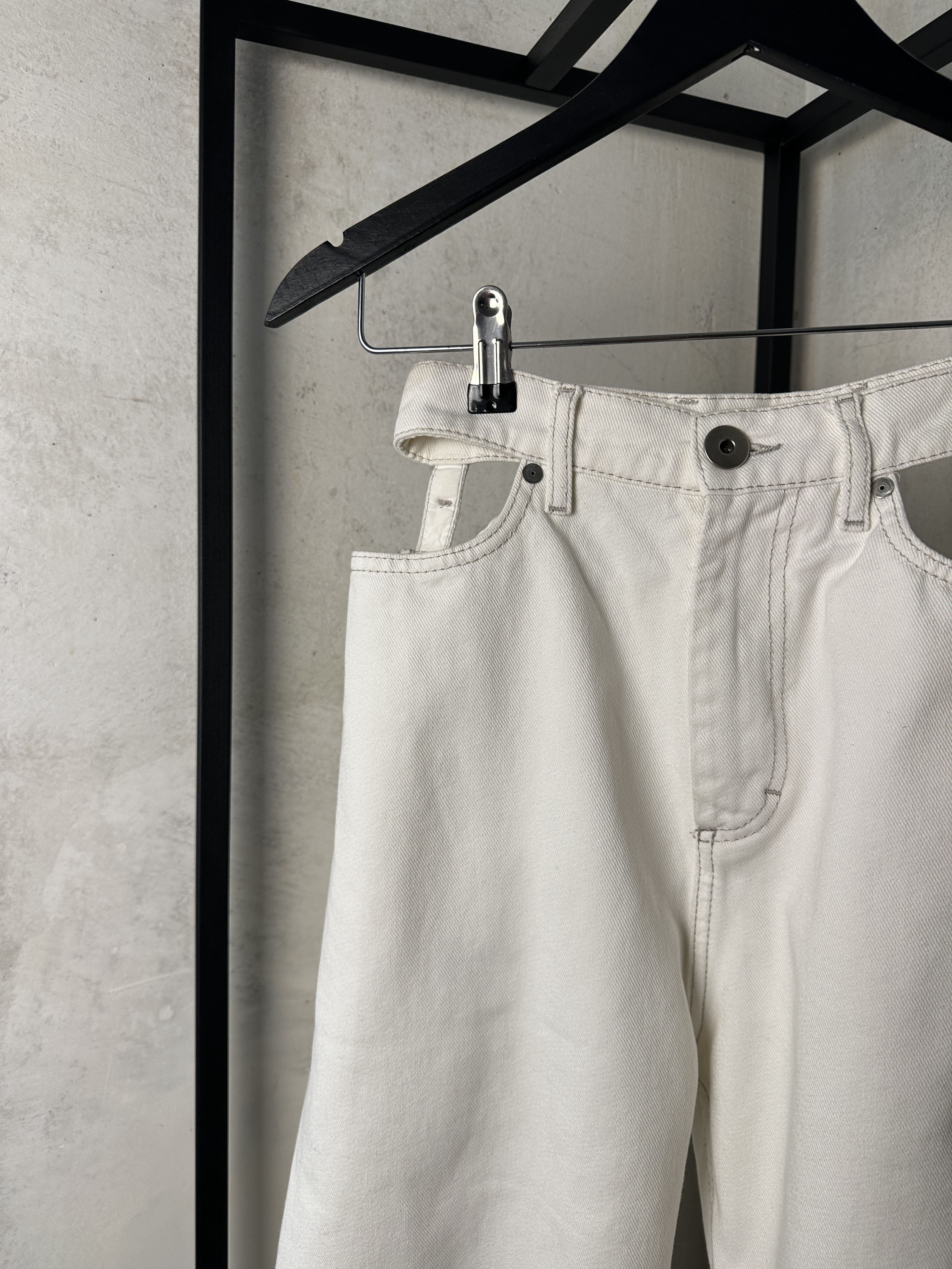 Maison Margiela Maison Margiela Cut Out Wide Leg Jeans Size 26" / US 2 / IT 38 - 5 Thumbnail