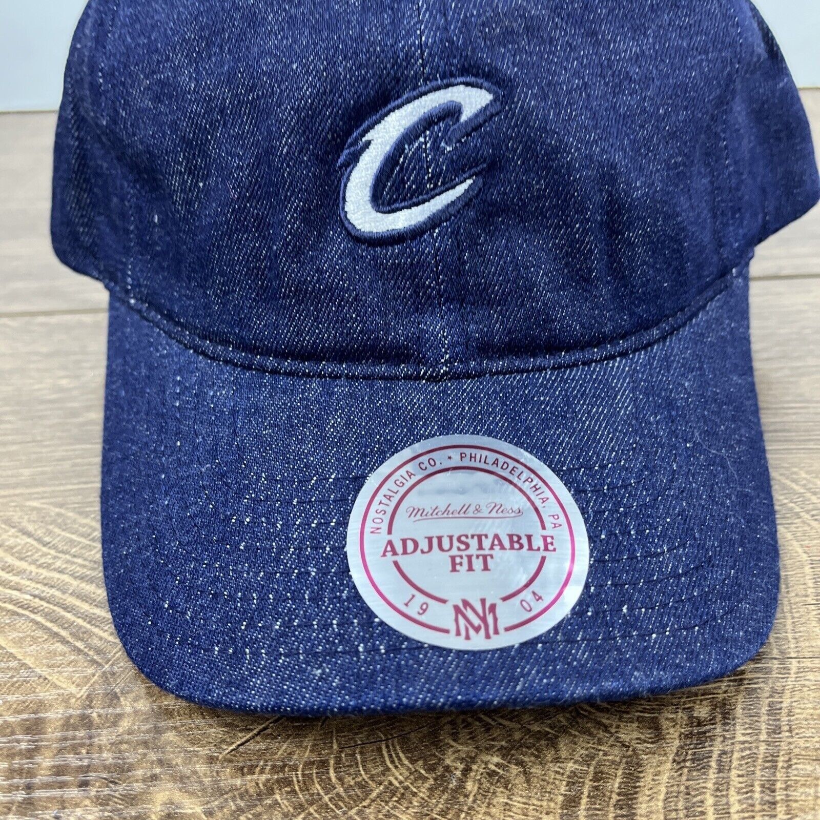 Mitchell & Ness Cleveland Cavaliers NBA Hat Mitchell & Ness Blue Hat Adjusta Size ONE SIZE - 7 Thumbnail