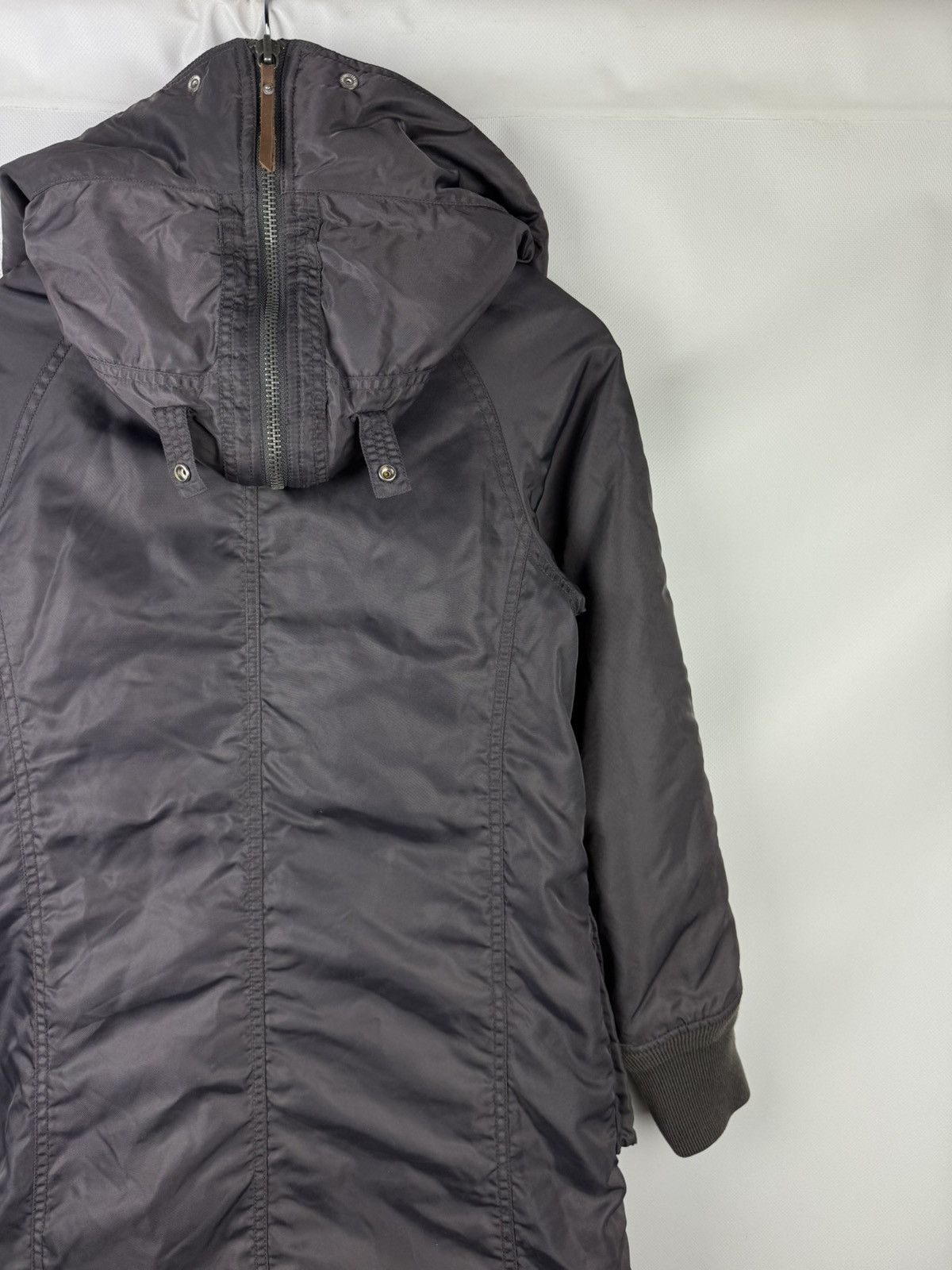Diesel × Vintage Diesel Vintage Ladies Y2K Nylon Hooded Parka Jacket Size S Size S / US 4 / IT 40 - 17 Thumbnail