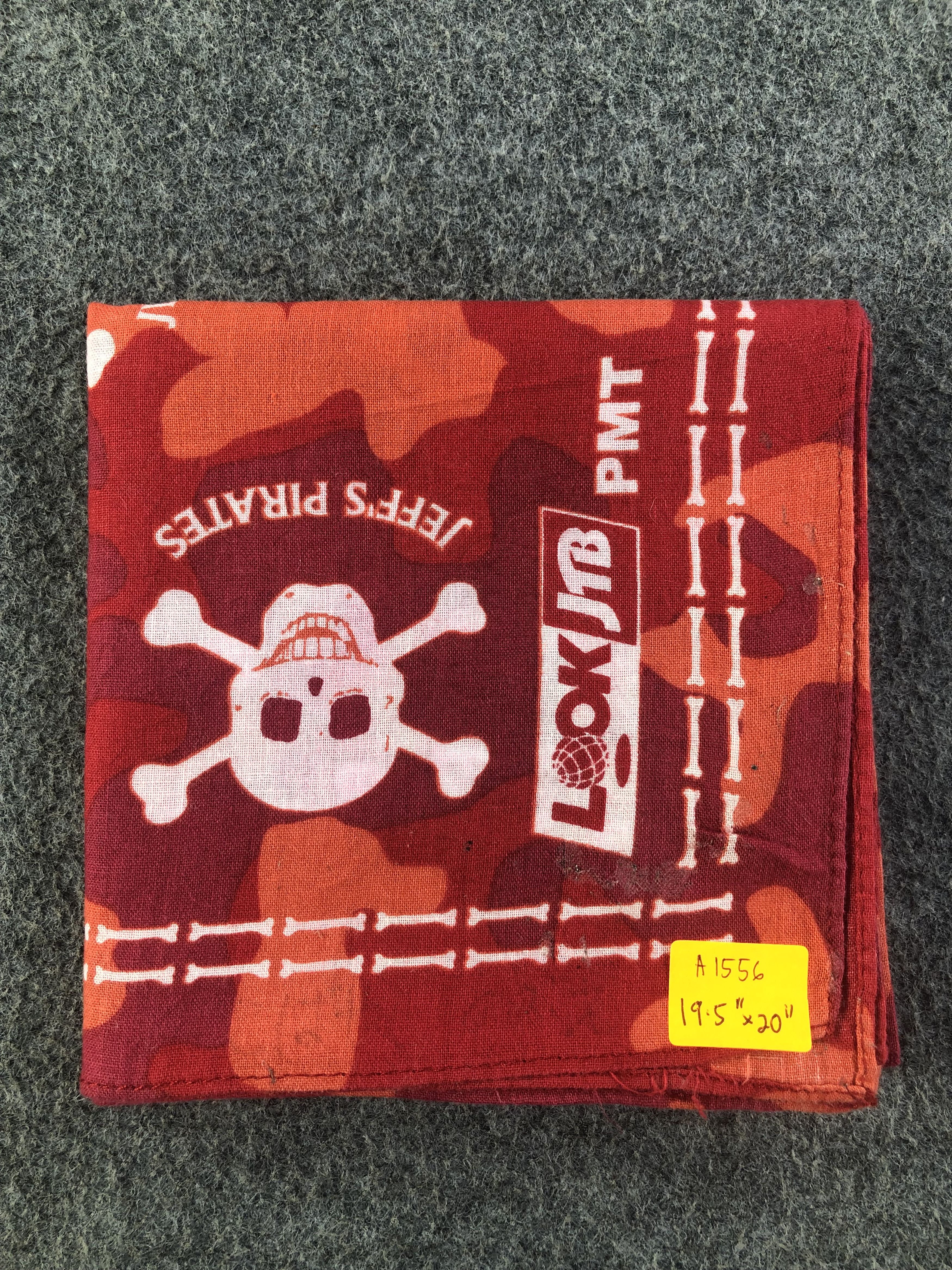 Vintage Jeff's Pirates Handkerchief / Bandana / Neckerchief Size ONE SIZE - 8 Thumbnail