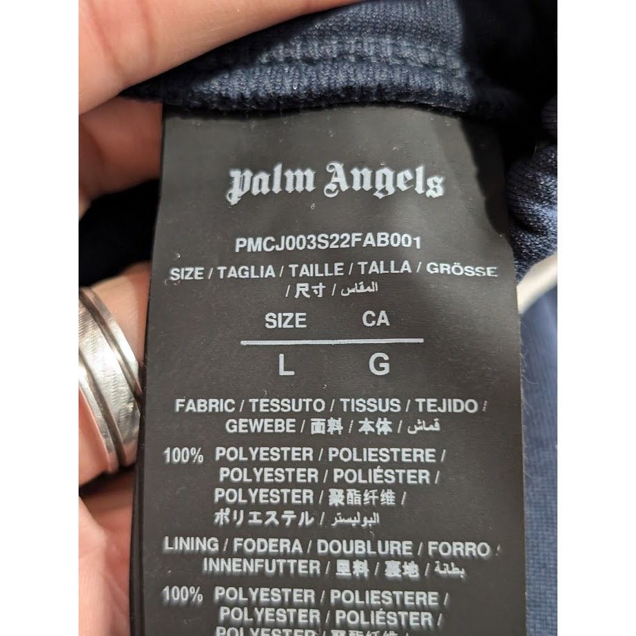 Palm Angels o1rshd1 V Colarblock Track Pant in Navy Blue White Size US 34 / EU 50 - 19 Thumbnail