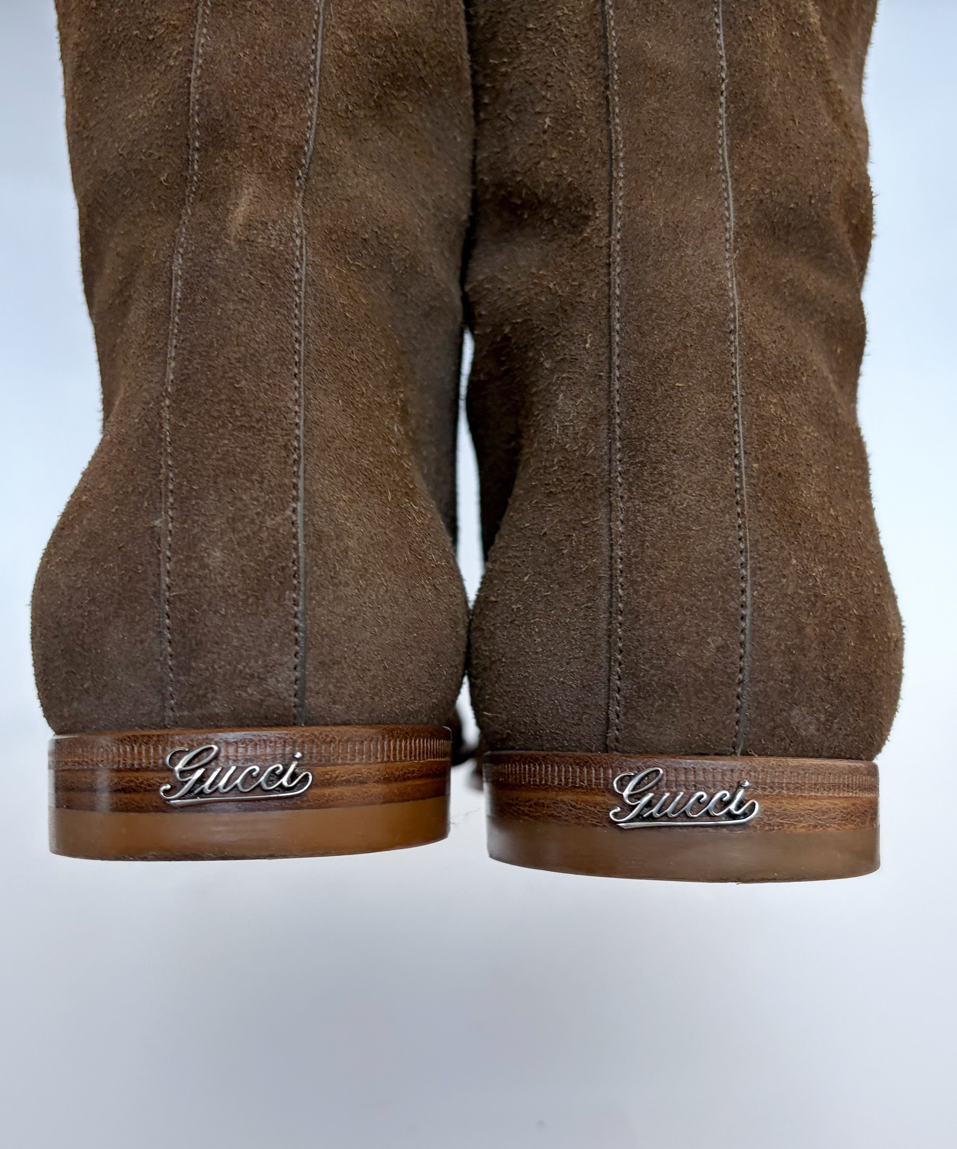 Gucci GUCCI Boots Suede Ankle Shoes Logo Brown Vintage Size US 10 / EU 43 - 4 Thumbnail