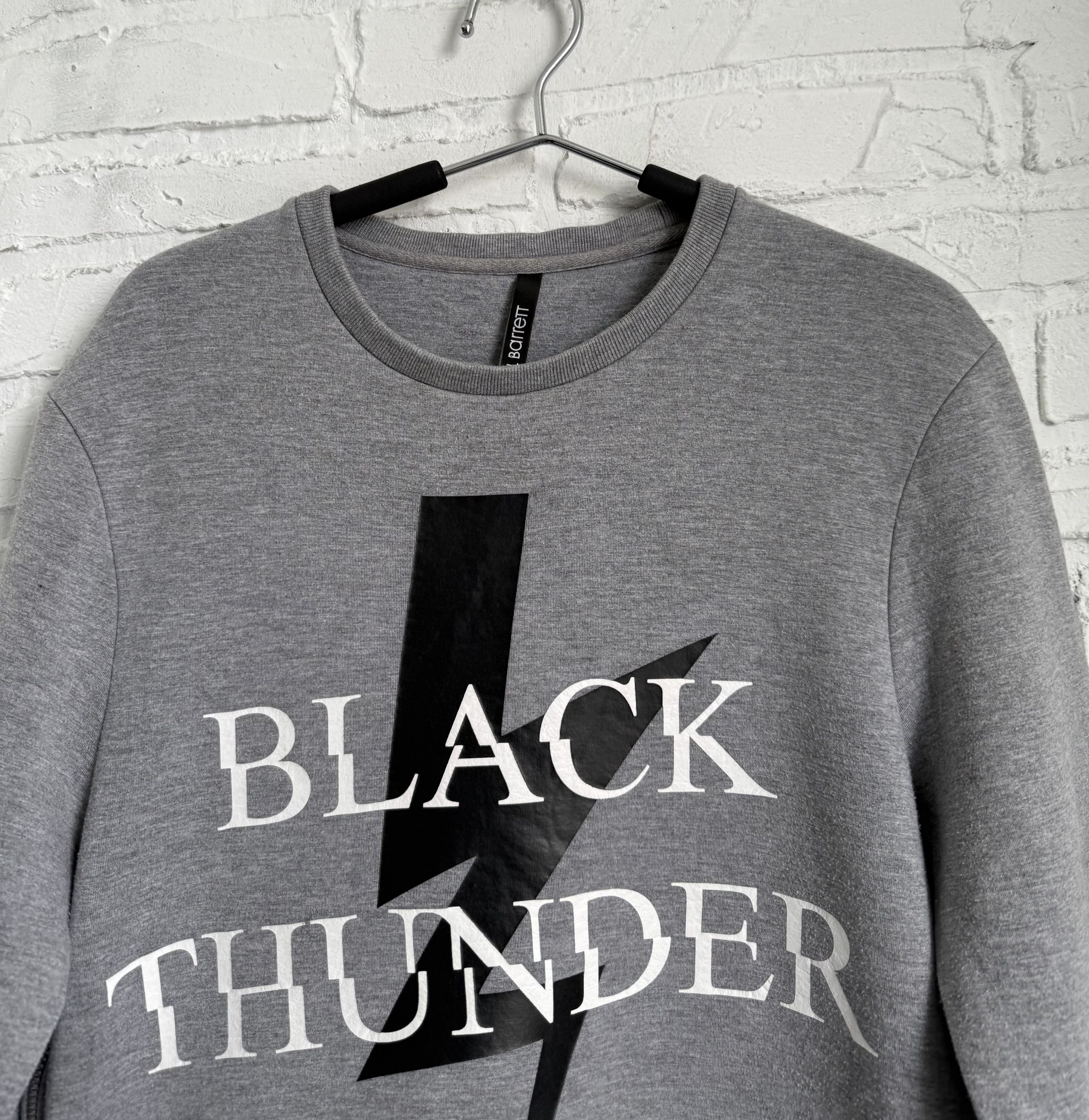 Neil Barrett Neil Barrett black thunder gray sweatshirt Size US S / EU 44-46 / 1 - 3 Thumbnail
