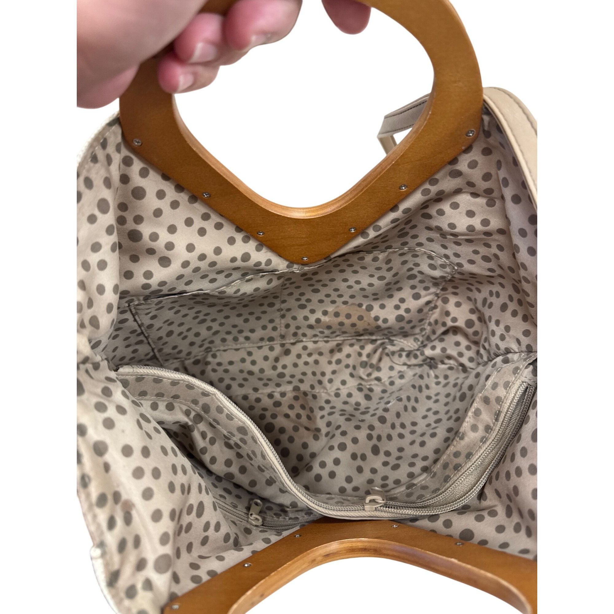 Relic Relic Vintage Womens tan beige Canvas Floral Shoulder Bag SK Size ONE SIZE - 11 Thumbnail