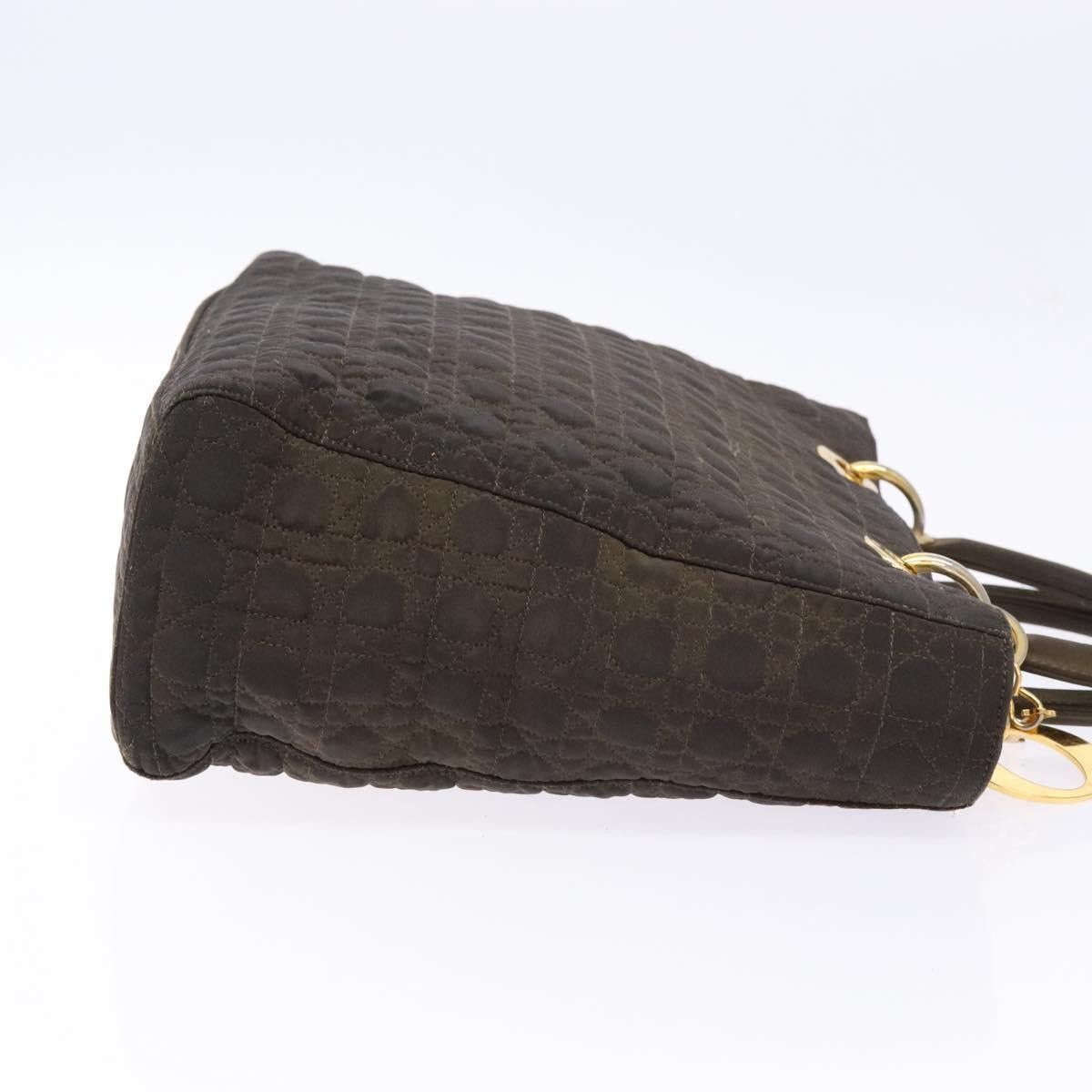 Dior DIOR Lady DIOR Canage Hand Bag Nylon Khaki Gold Size ONE SIZE - 4 Thumbnail