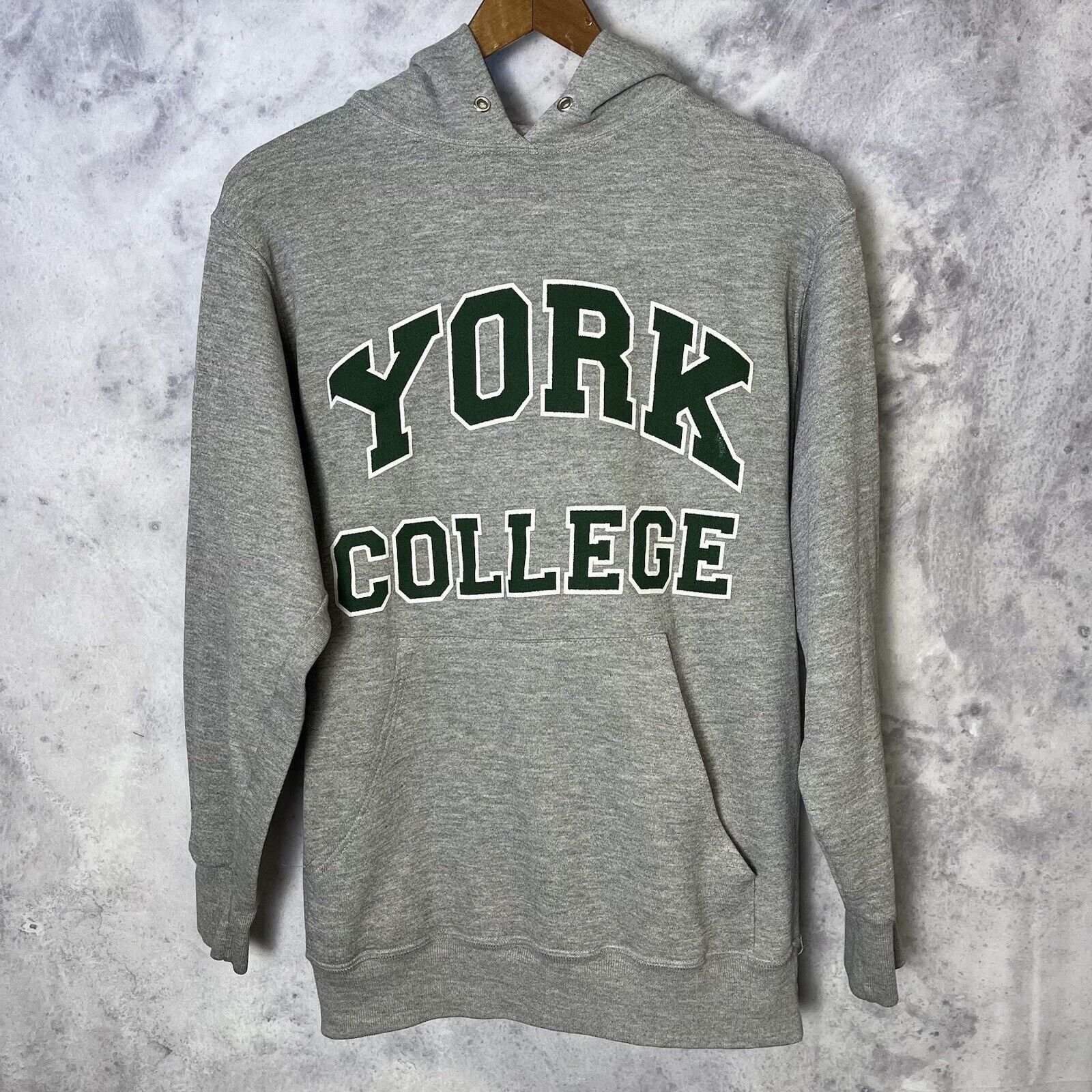 Vintage Vintage York College Hoodie Sweatshirt Mens Small Size US S / EU 44-46 / 1 - 2 Thumbnail